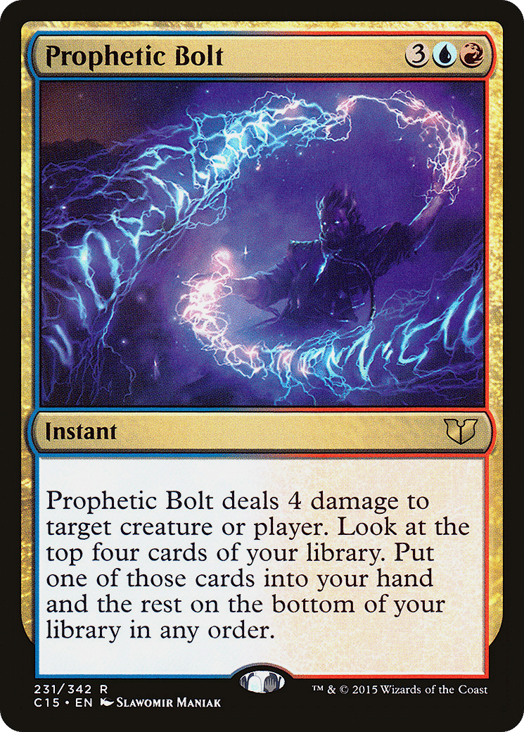 Prophetic Bolt — Commander 2015 — Magic: The Gathering