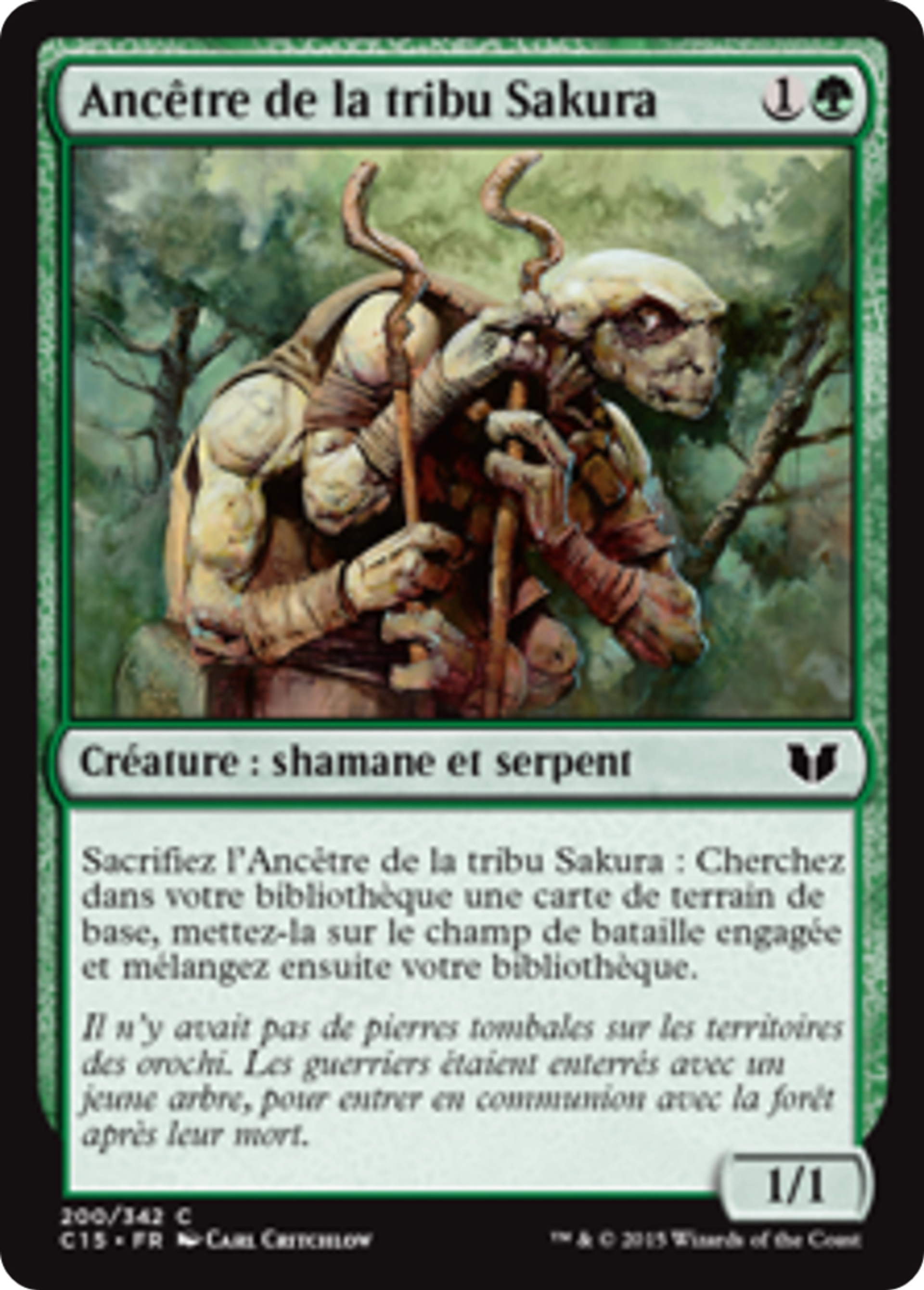 Ancêtre de la tribu Sakura — Commander 2015 — Magic: The Gathering