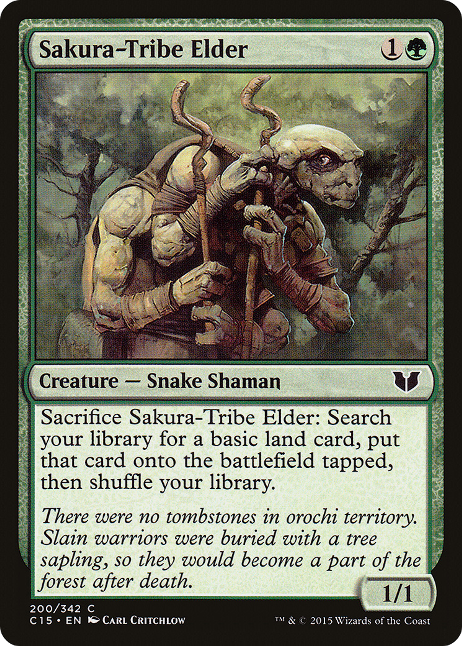 Sakura-Tribe Elder — Commander 2015 — Magic: The Gathering