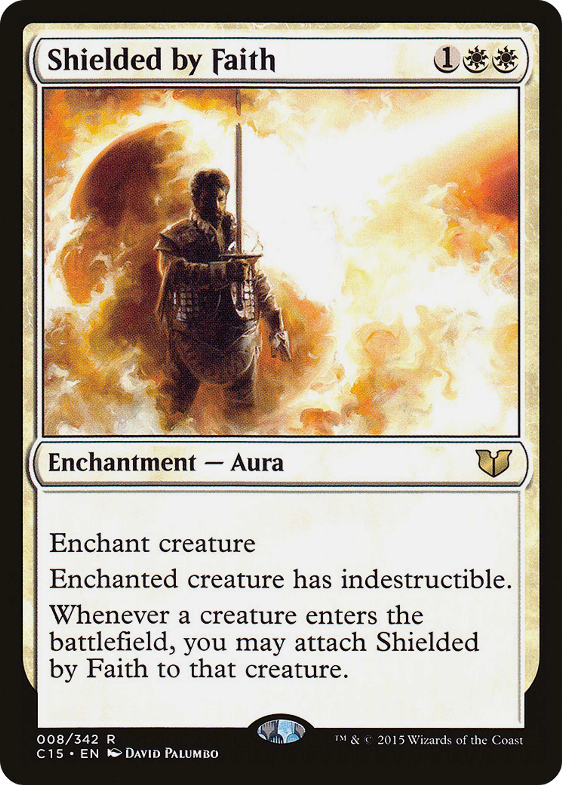 Shielded by Faith — Commander 2015 — Magic: The Gathering
