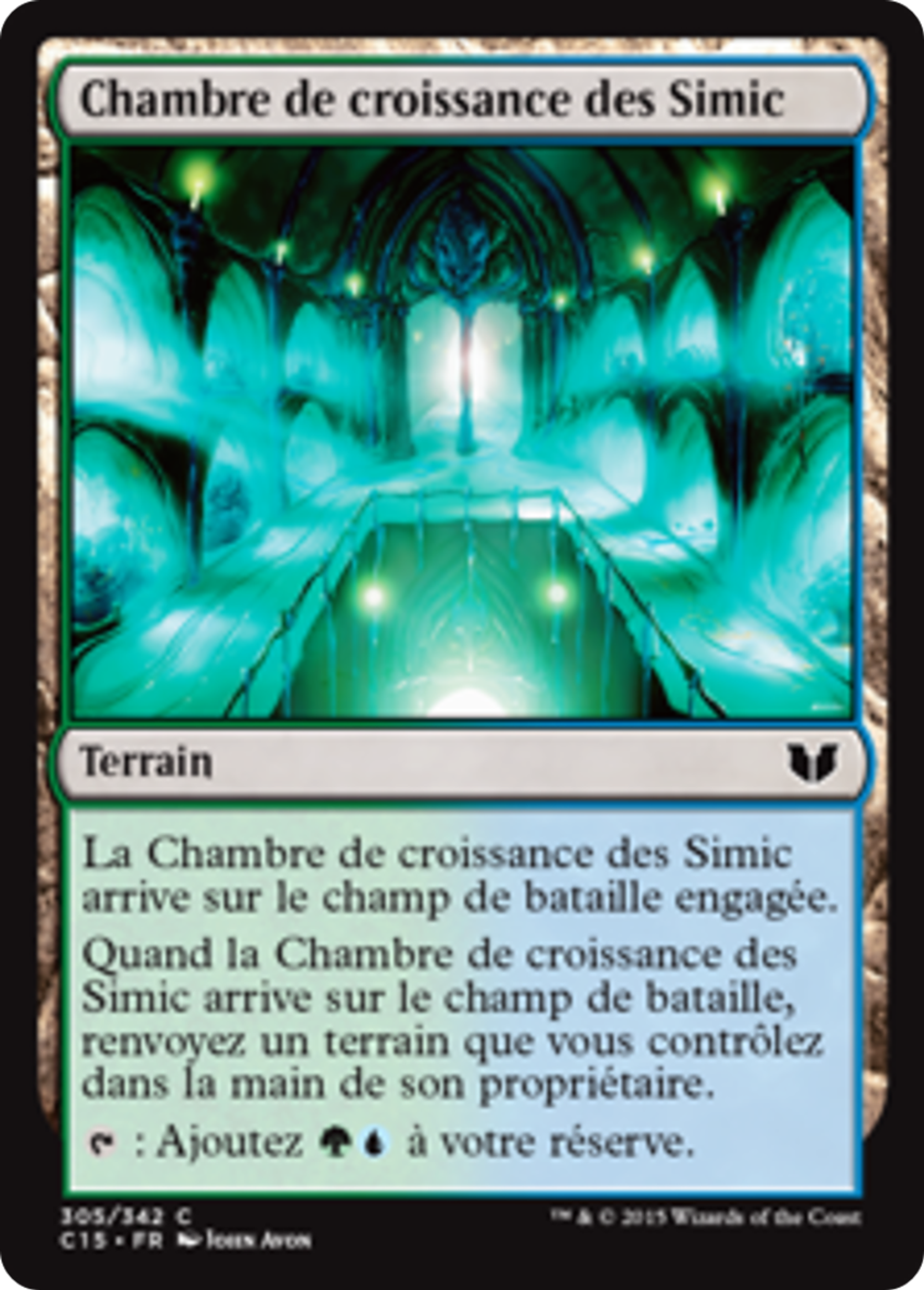 Chambre de croissance des Simic — Commander 2015 — Magic: The Gathering