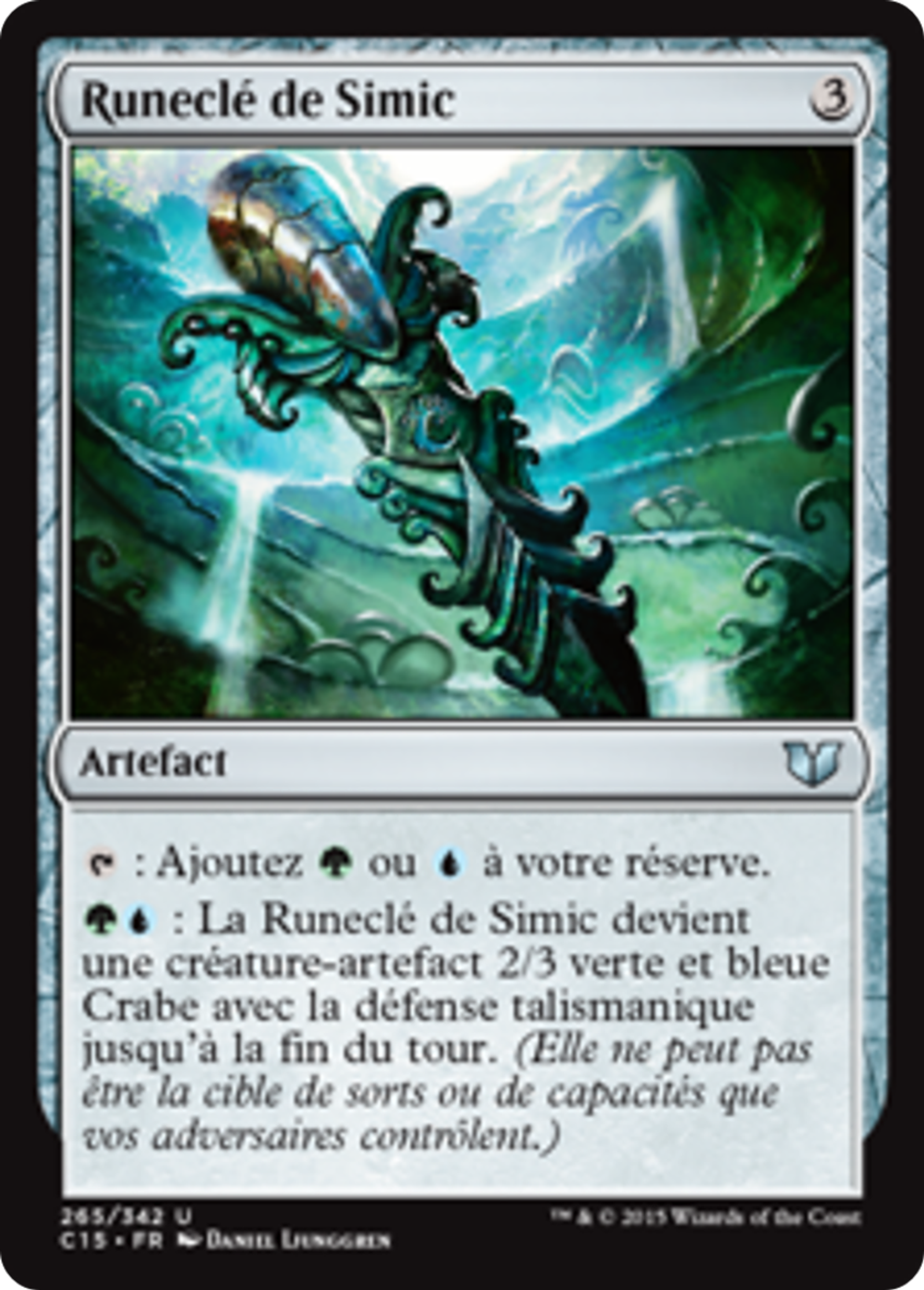 Runeclé de Simic — Commander 2015 — Magic: The Gathering