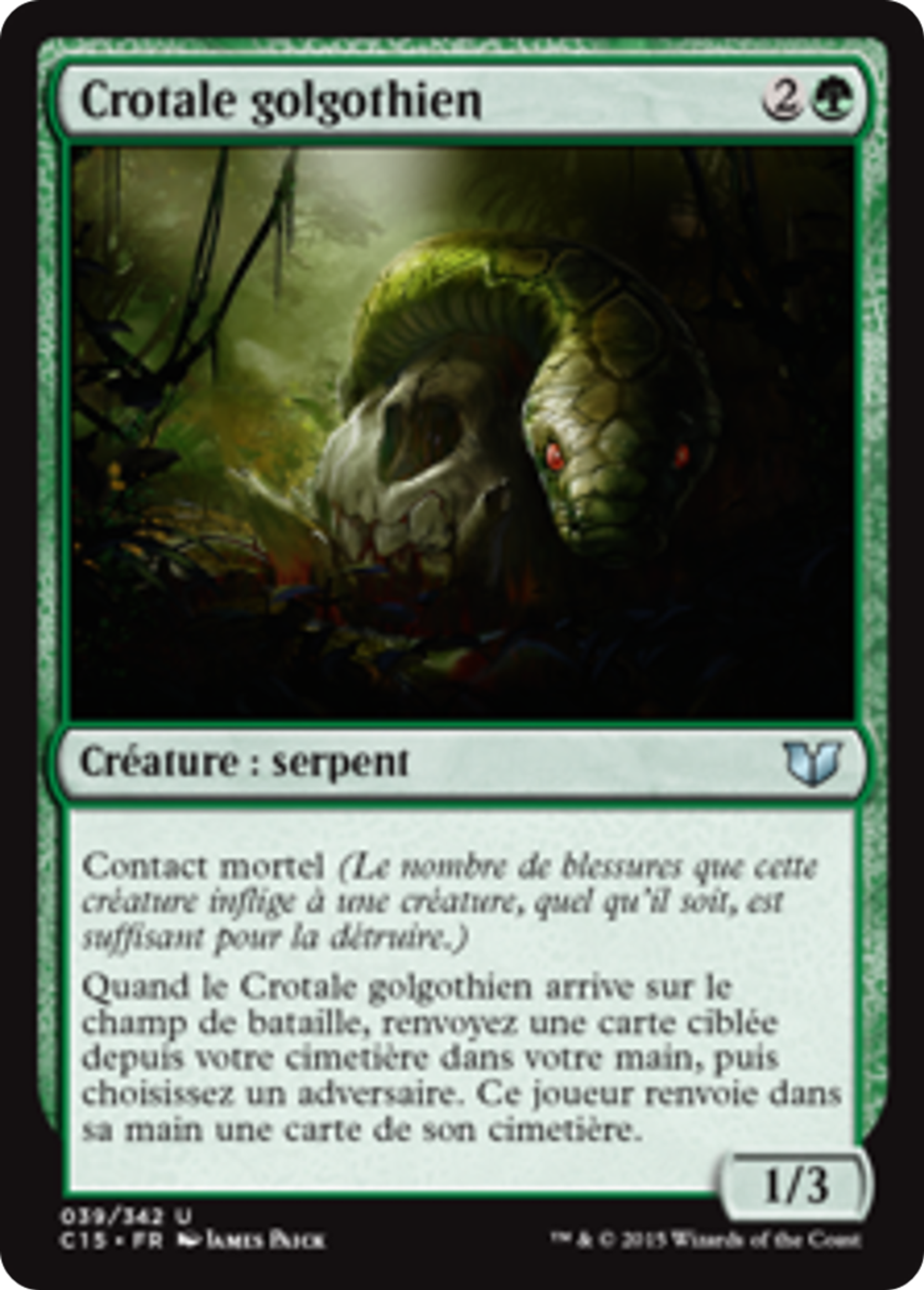 Crotale golgothien — Commander 2015 — Magic: The Gathering