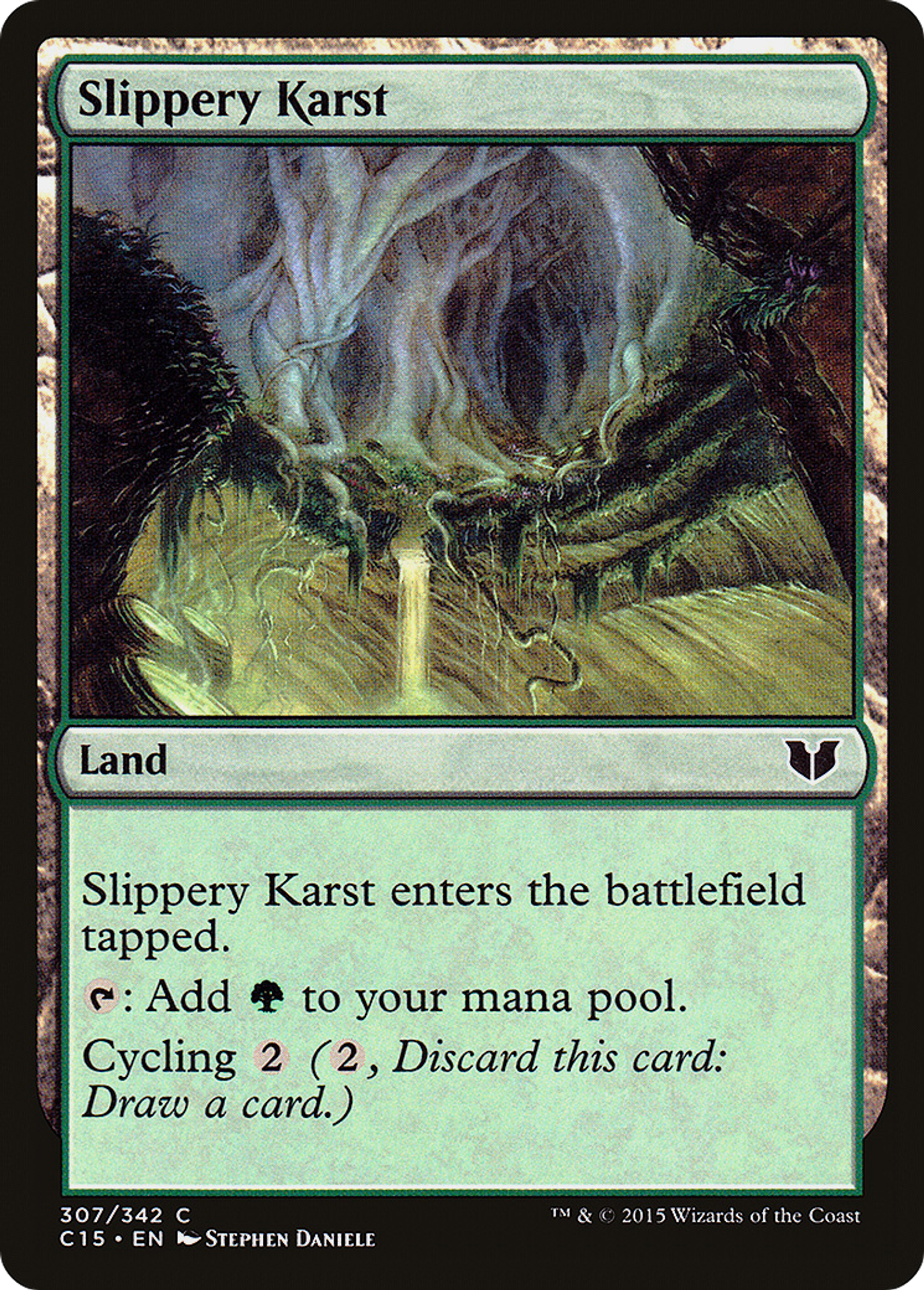 Slippery Karst — Commander 2015 — Magic: The Gathering