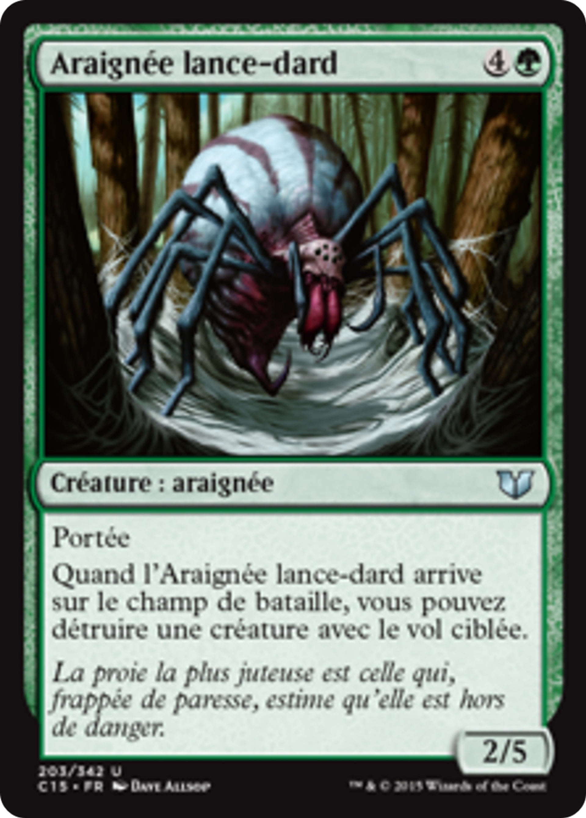Araignée lance-dard — Commander 2015 — Magic: The Gathering