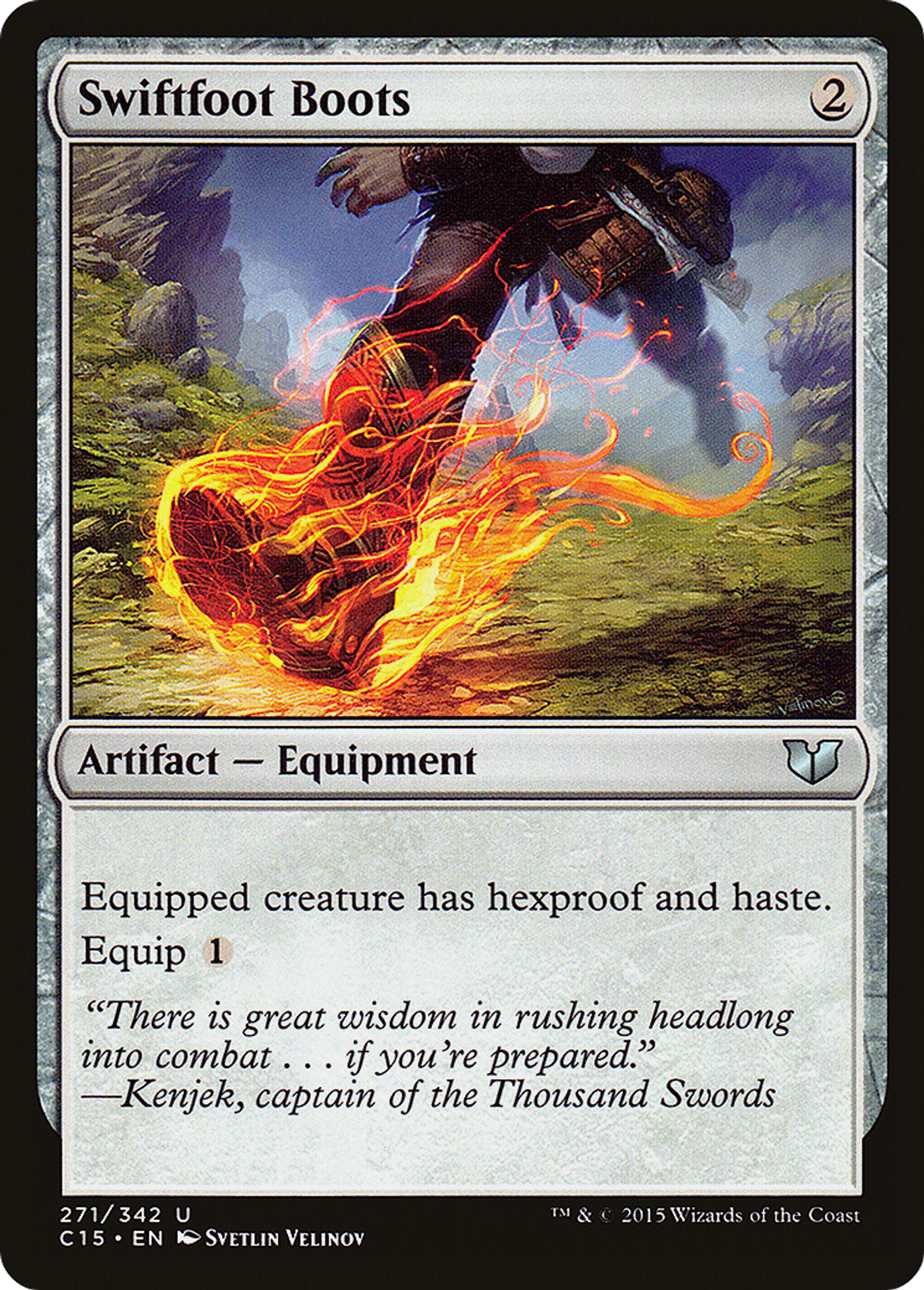 Swiftfoot Boots — Commander 2015 — Magic: The Gathering
