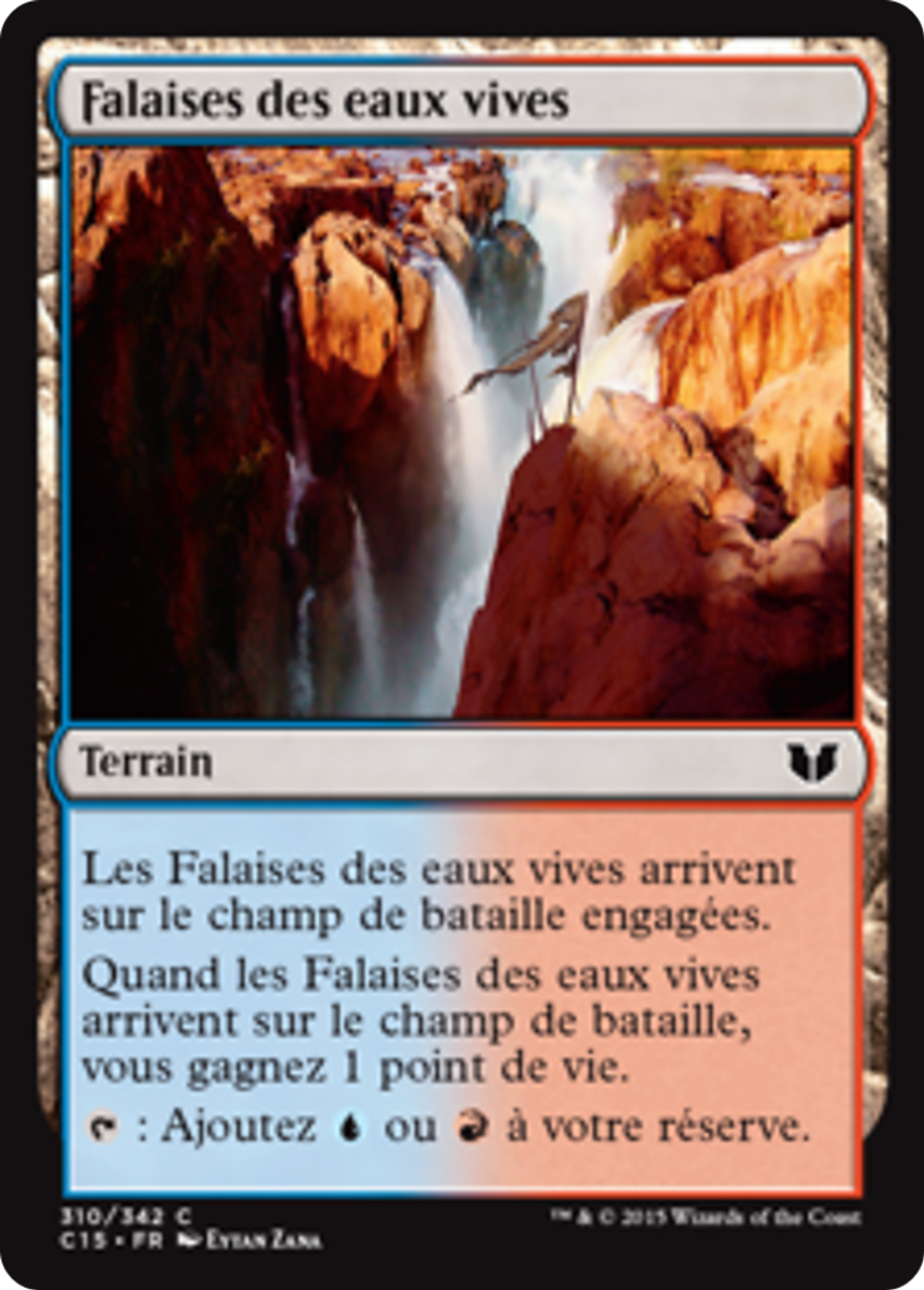 Falaises des eaux vives — Commander 2015 — Magic: The Gathering