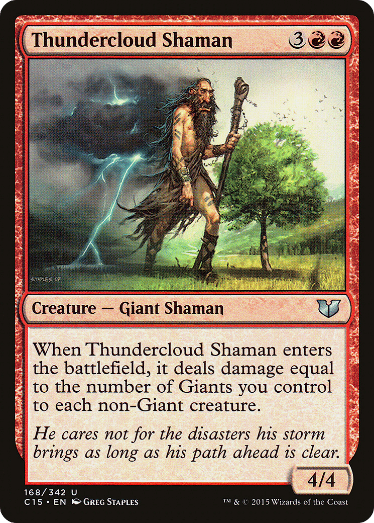 Thundercloud Shaman — Commander 2015 — Magic: The Gathering