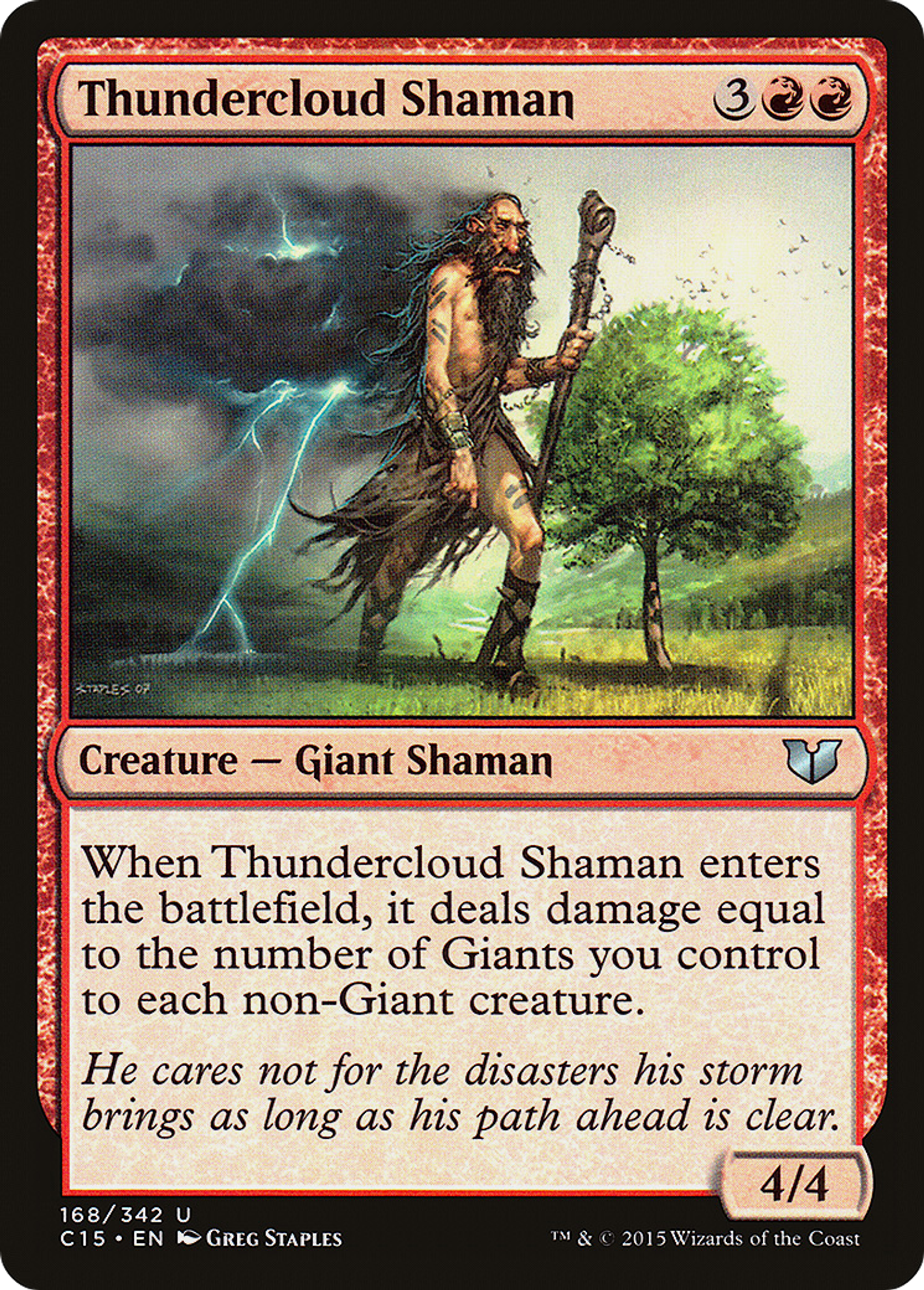 Thundercloud Shaman — Commander 2015 — Magic: The Gathering