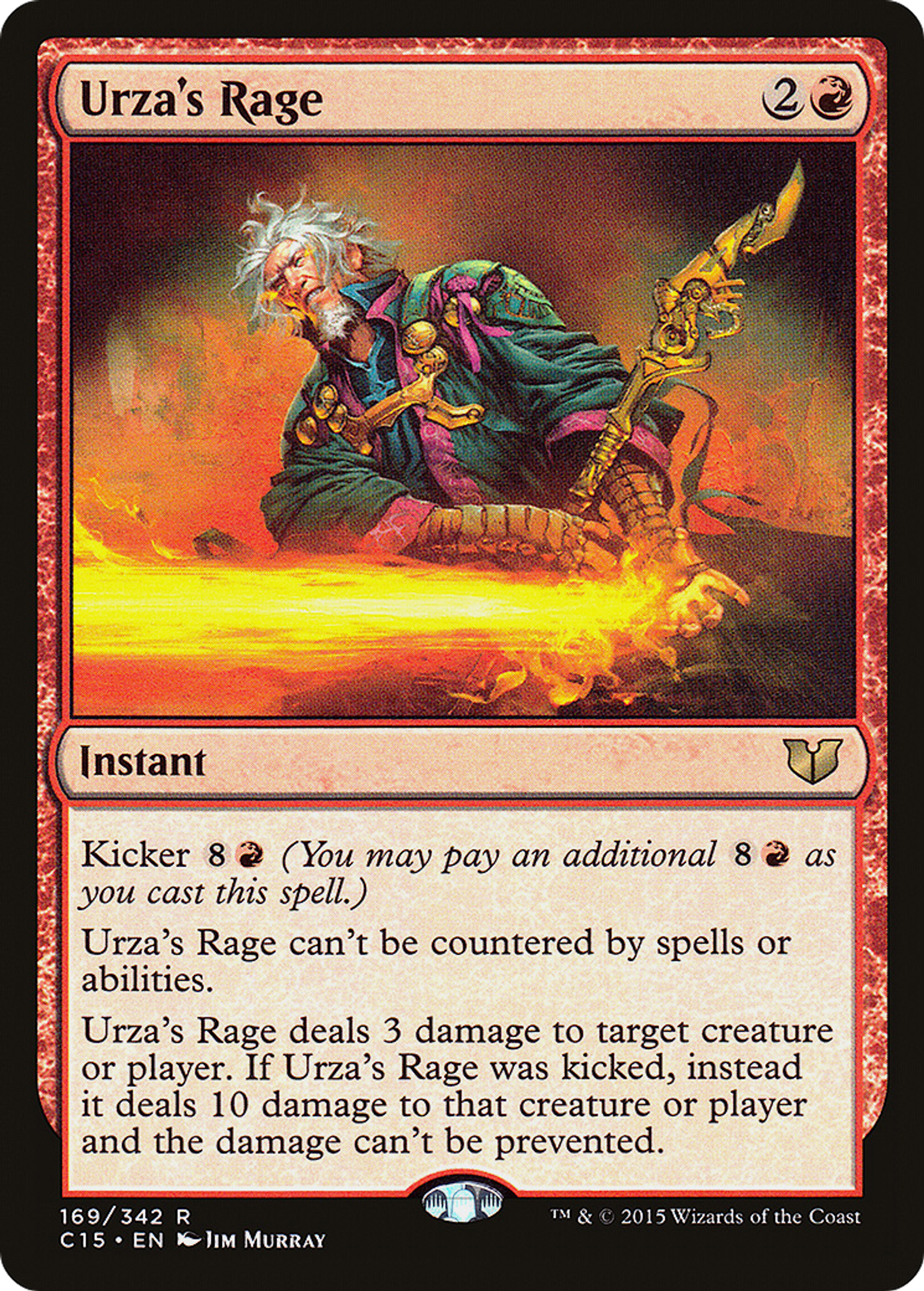 Rage selon Urza — Commander 2015 — Magic: The Gathering