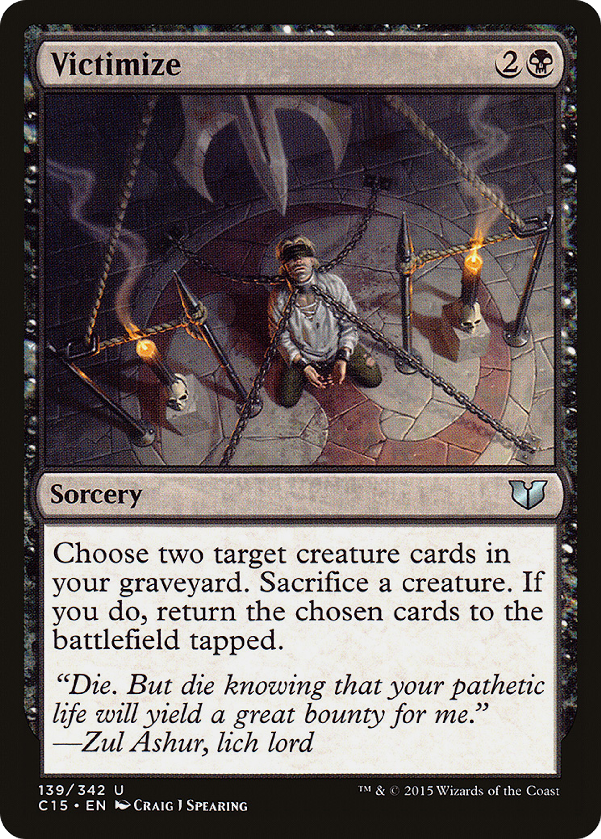 Victimize — Commander 2015 — Magic: The Gathering
