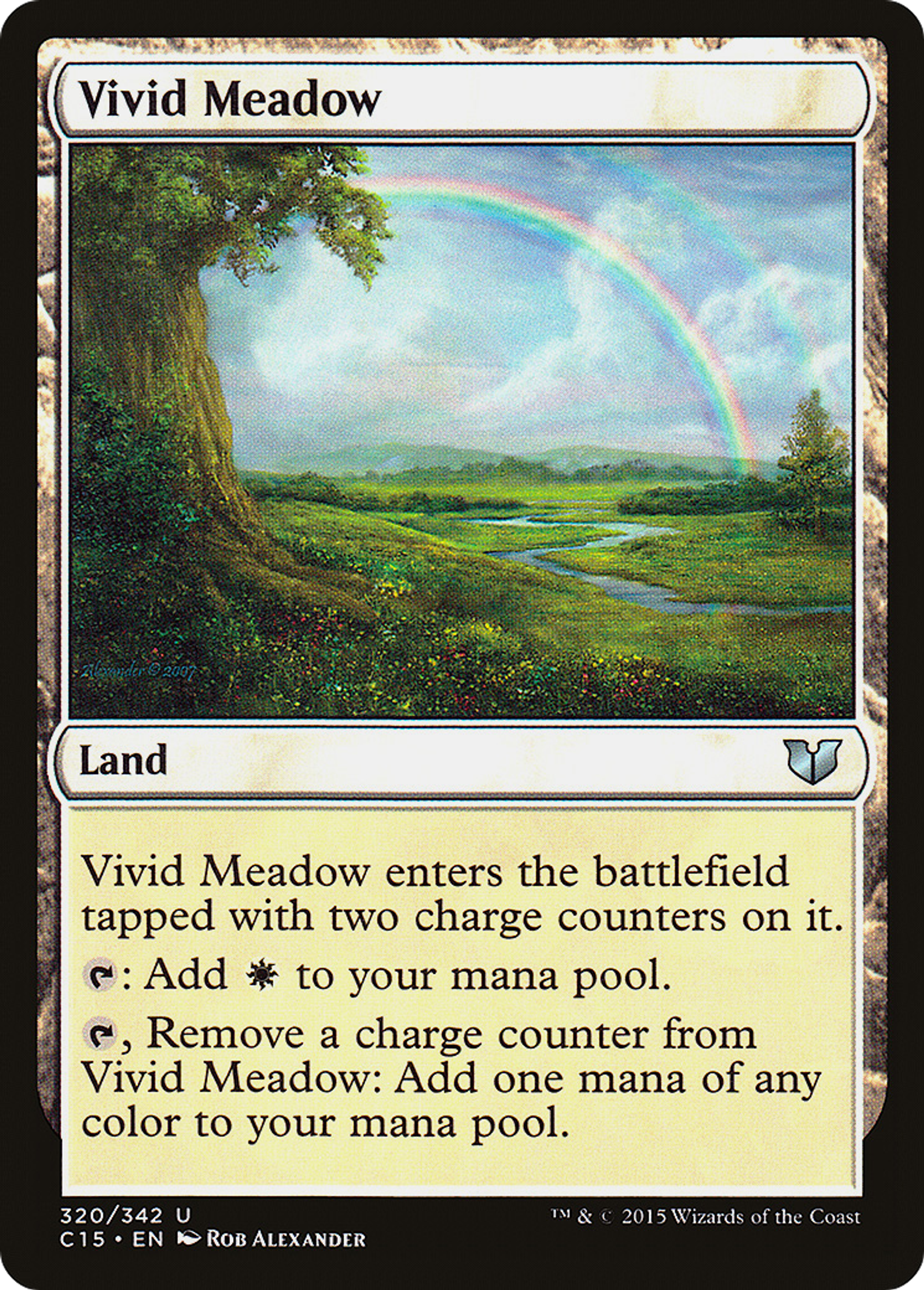 Vivid Meadow — Commander 2015 — Magic: The Gathering