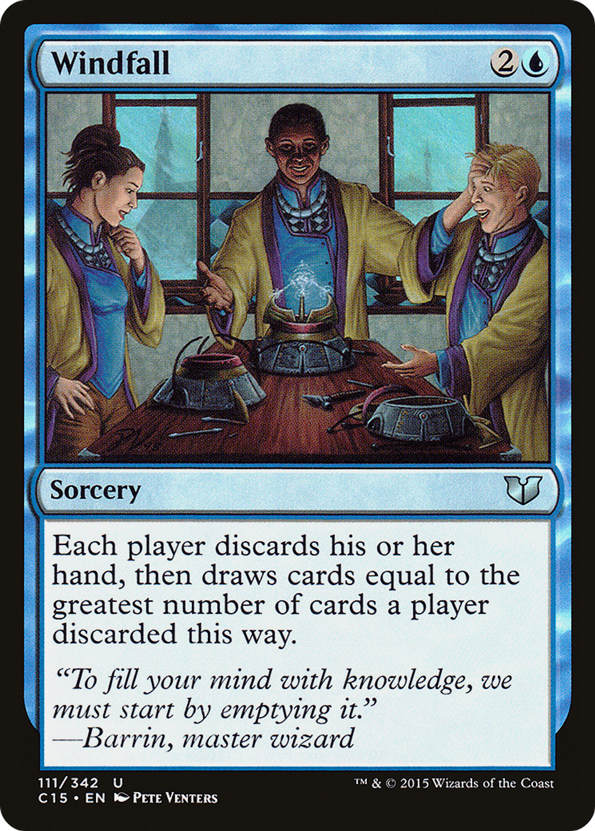 Windfall — Commander 2015 — Magic: The Gathering