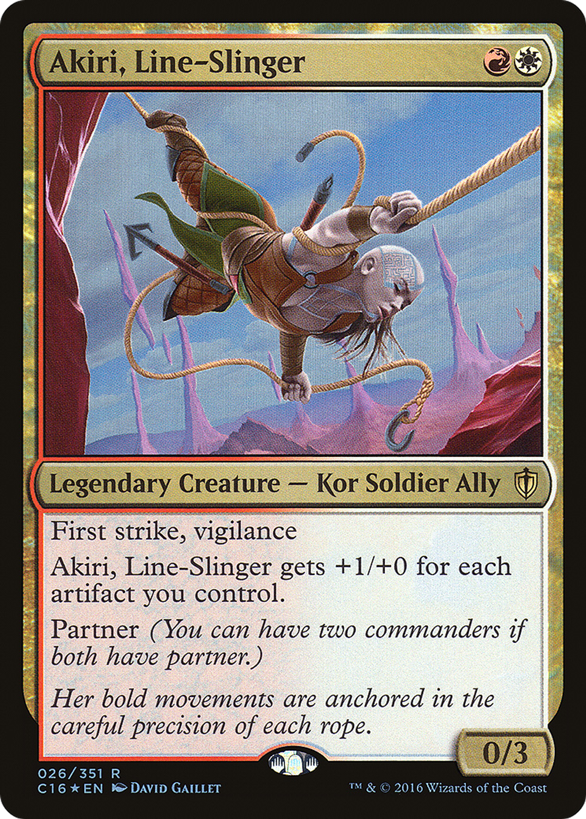 Akiri, Line-Slinger — Commander 2016 — Magic: The Gathering