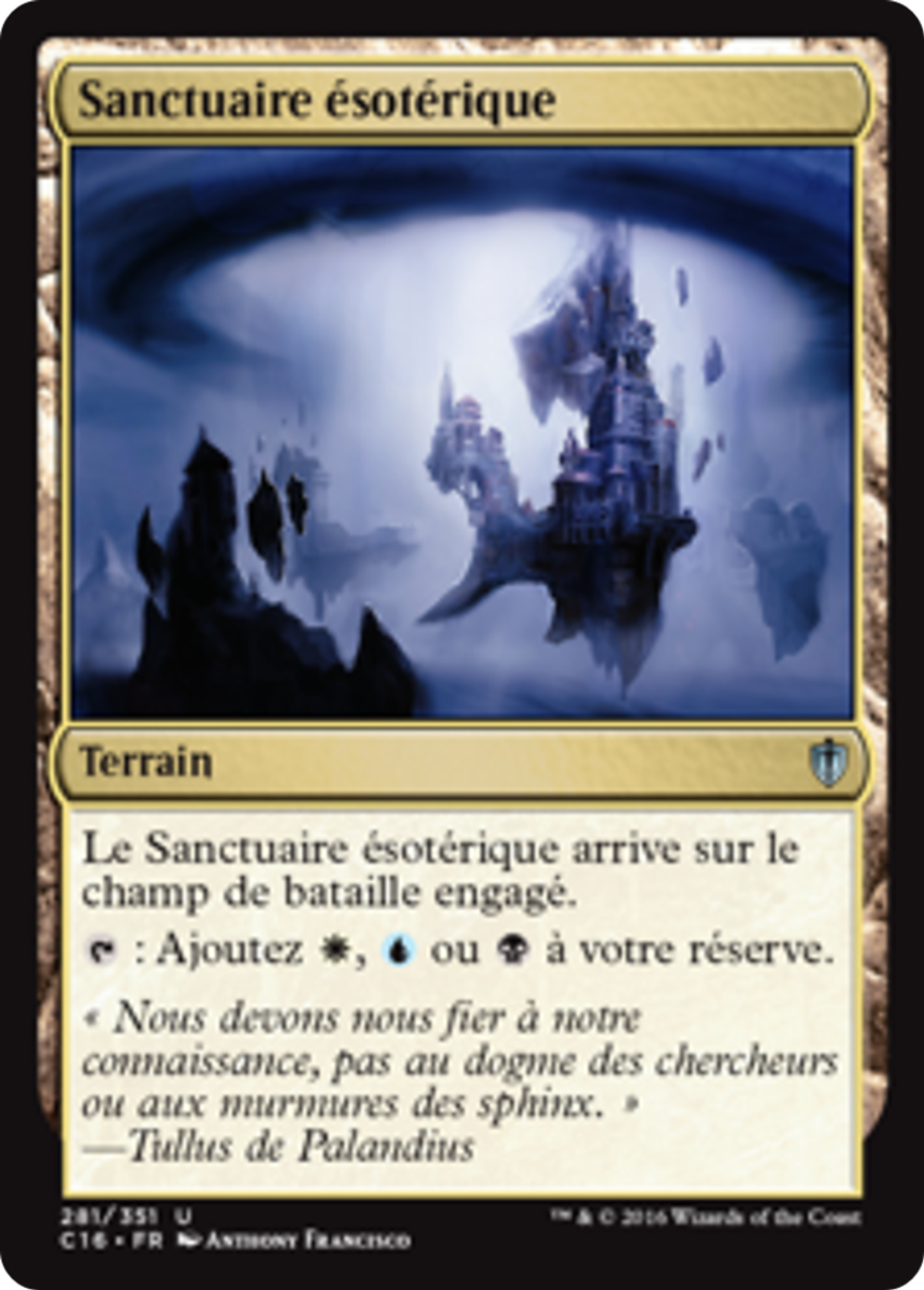 Sanctuaire ésotérique — Commander 2016 — Magic: The Gathering