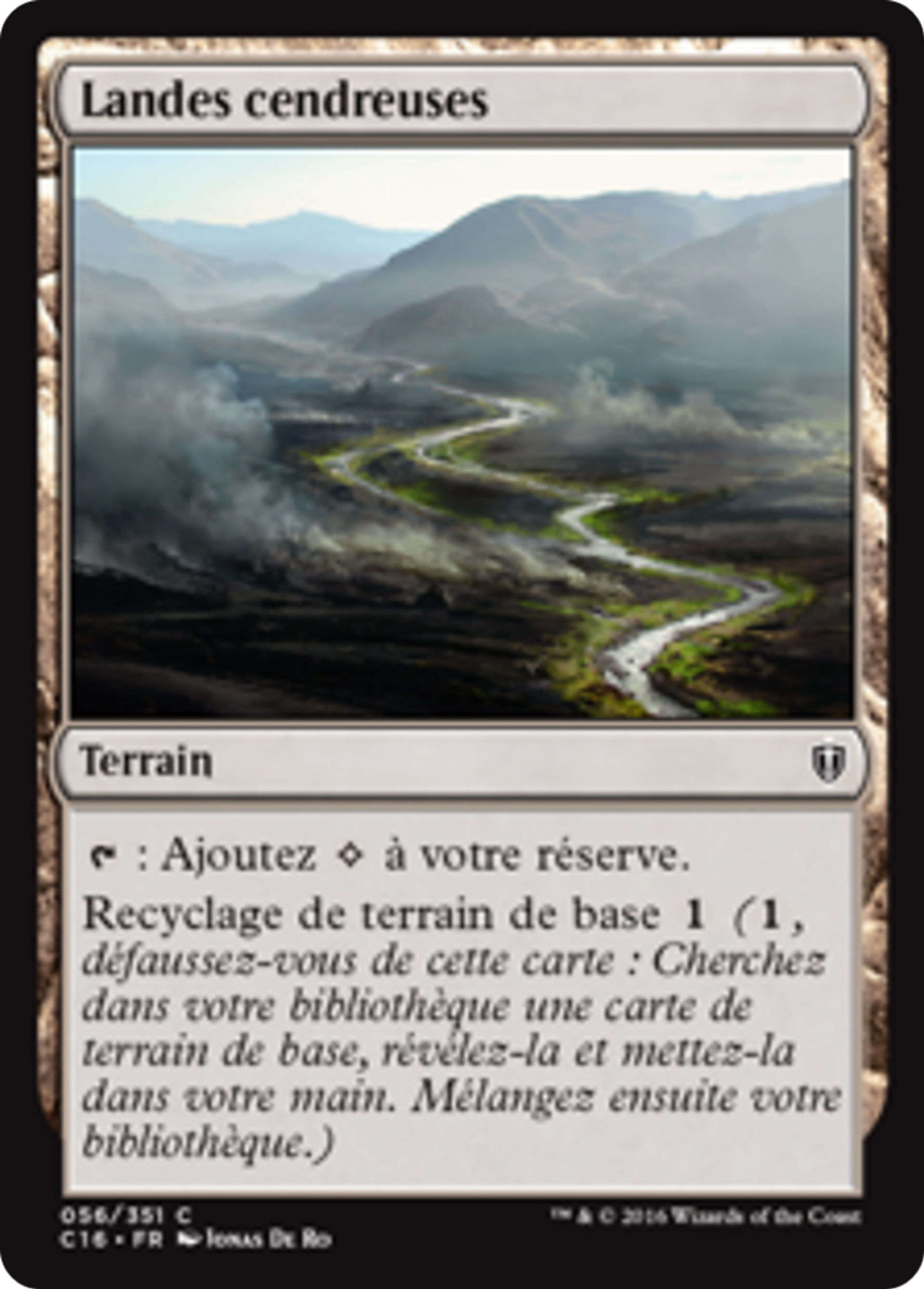 Landes cendreuses — Commander 2016 — Magic: The Gathering