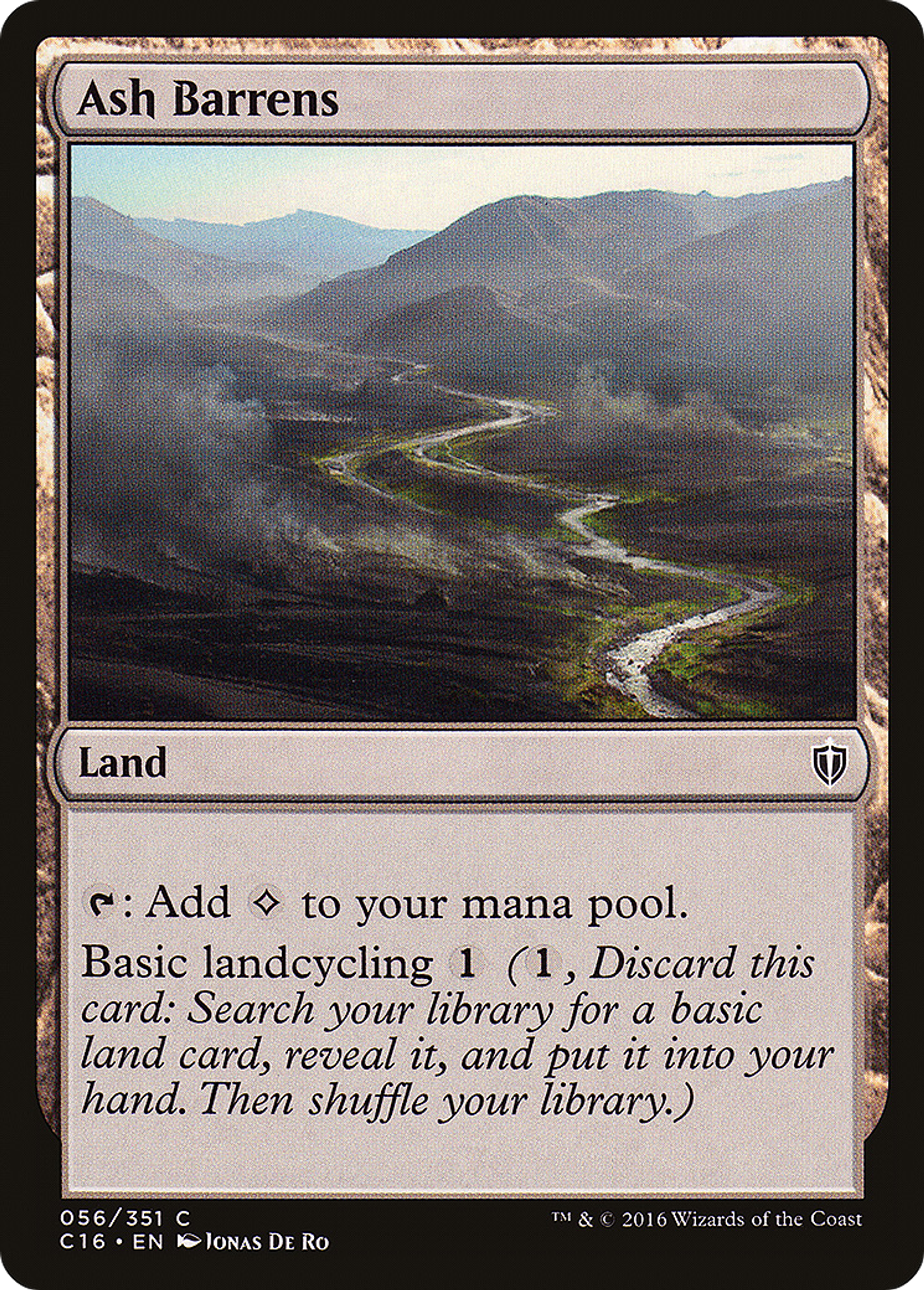 Ash Barrens — Commander 2016 — Magic: The Gathering
