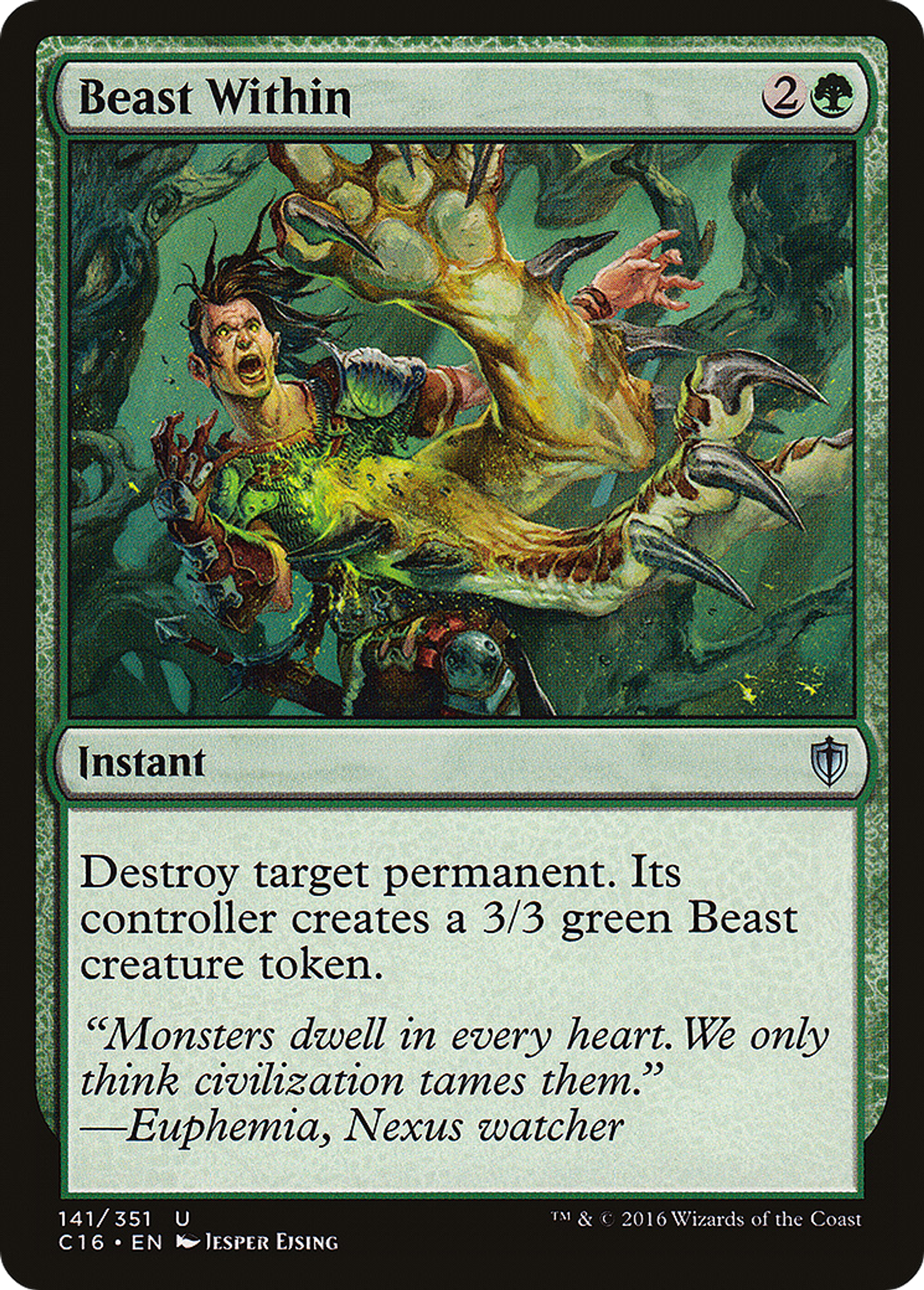 Beast Within — Commander 2016 — Magic: The Gathering