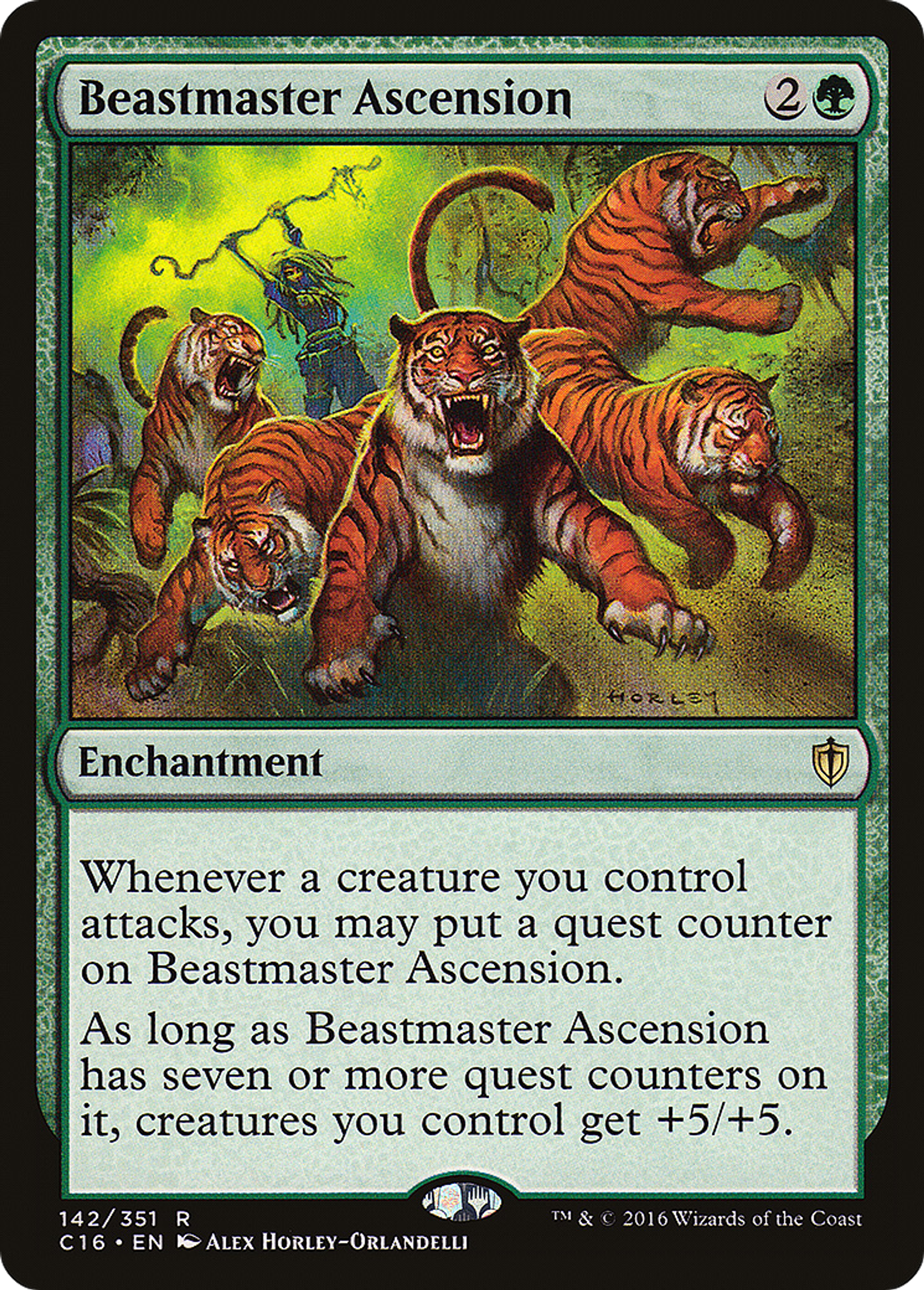 Beastmaster Ascension — Commander 2016 — Magic: The Gathering