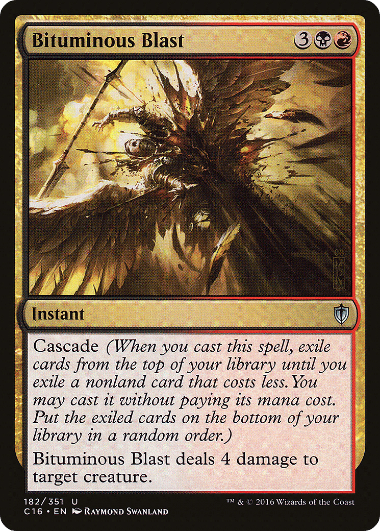 Bituminous Blast — Commander 2016 — Magic: The Gathering