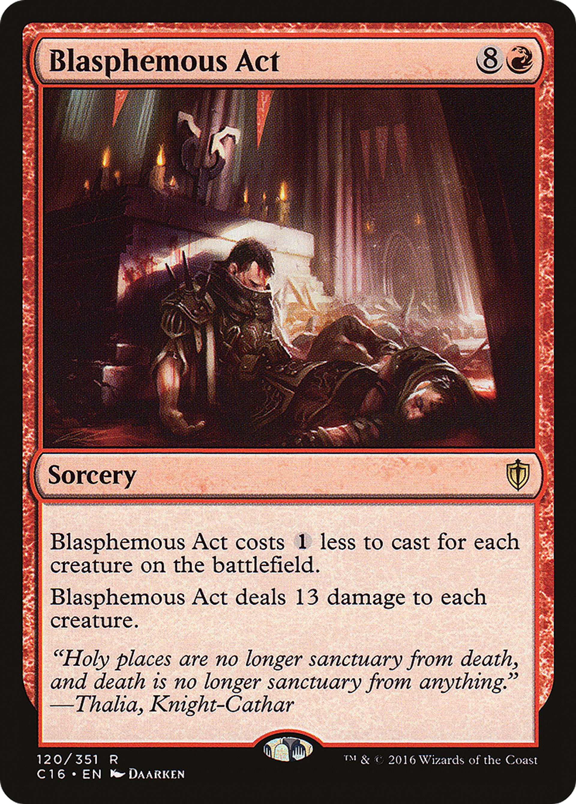 Blasphemous Act — Commander 2016 — Magic: The Gathering