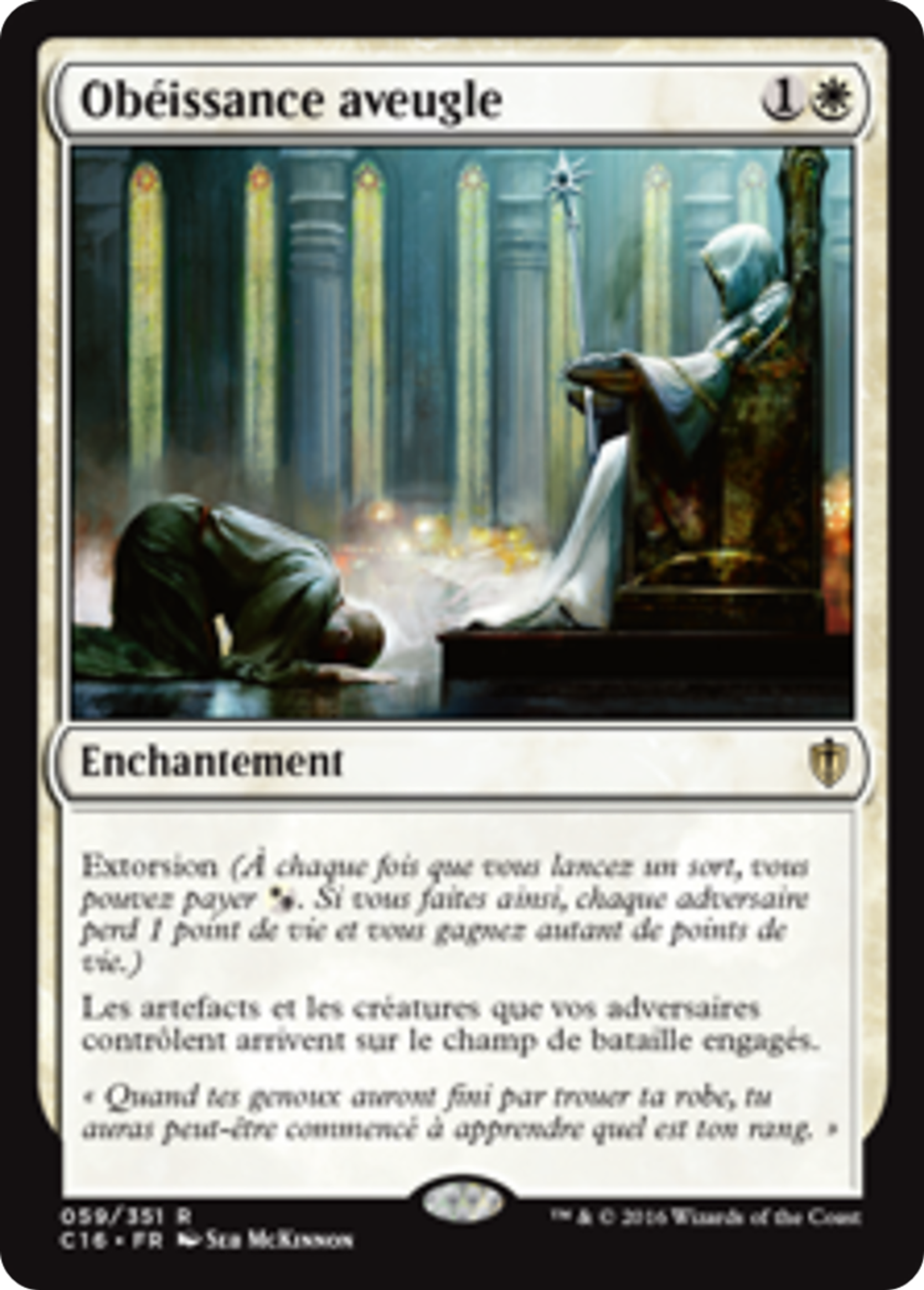 Obéissance aveugle — Commander 2016 — Magic: The Gathering