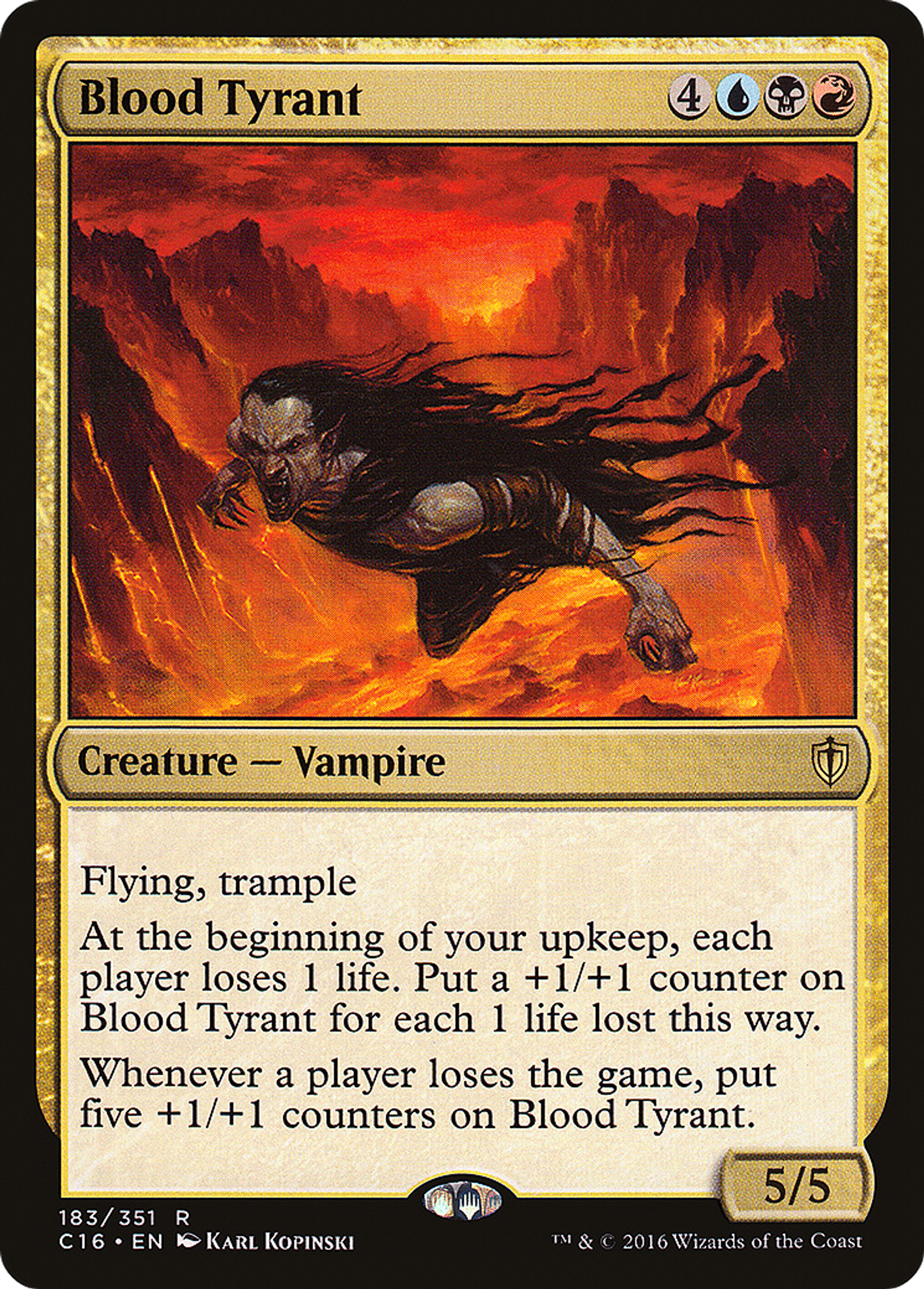 Blood Tyrant — Commander 2016 — Magic: The Gathering