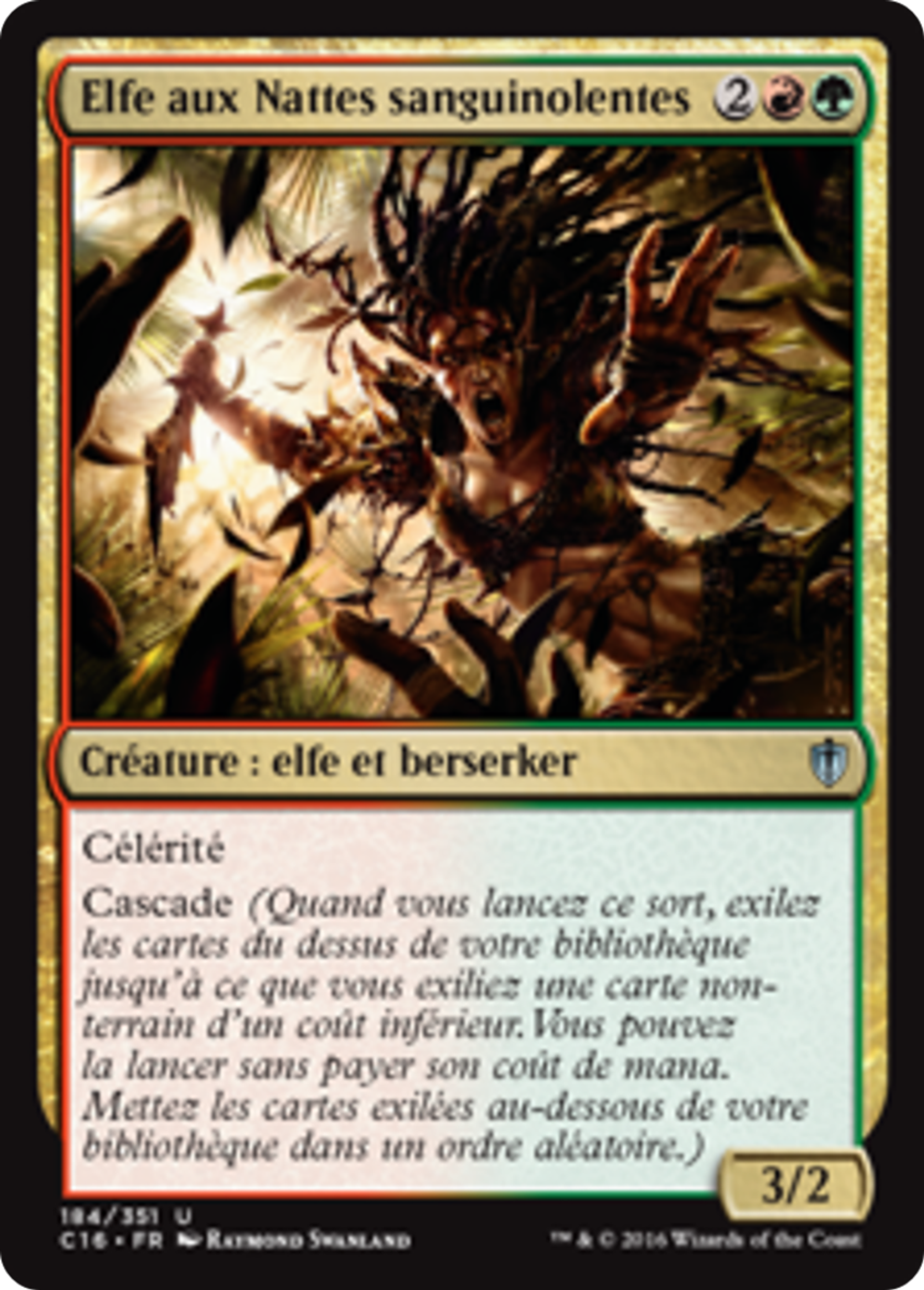 Elfe aux Nattes sanguinolentes — Commander 2016 — Magic: The Gathering