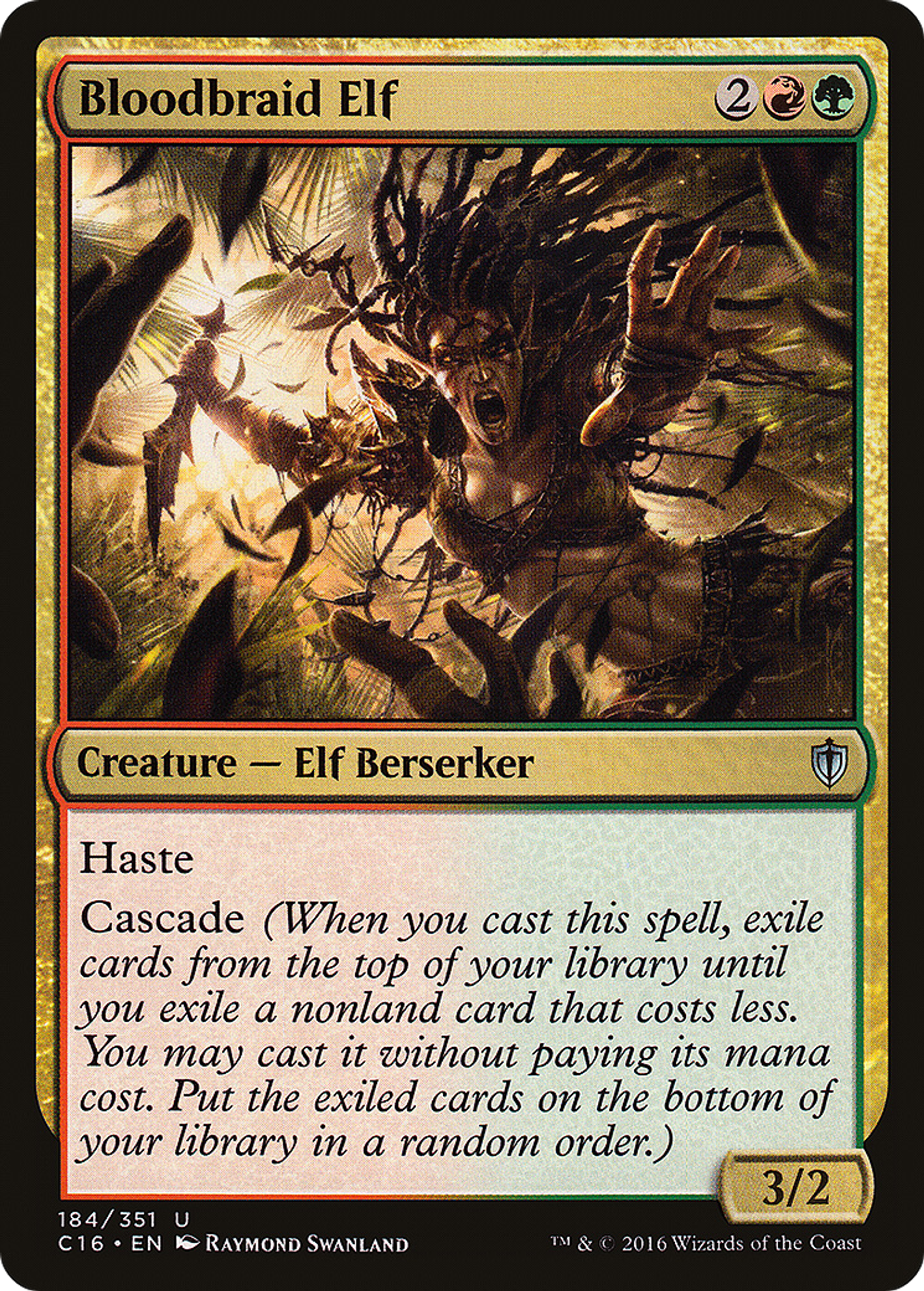 Bloodbraid Elf — Commander 2016 — Magic: The Gathering