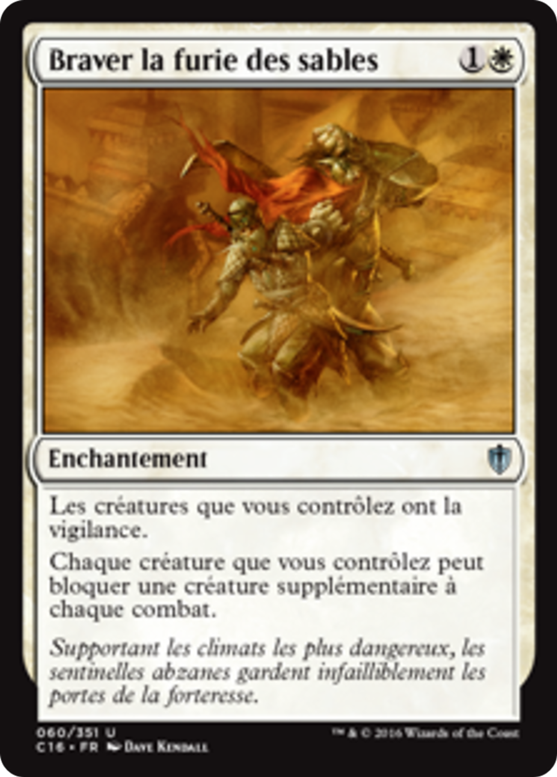 Braver la furie des sables — Commander 2016 — Magic: The Gathering
