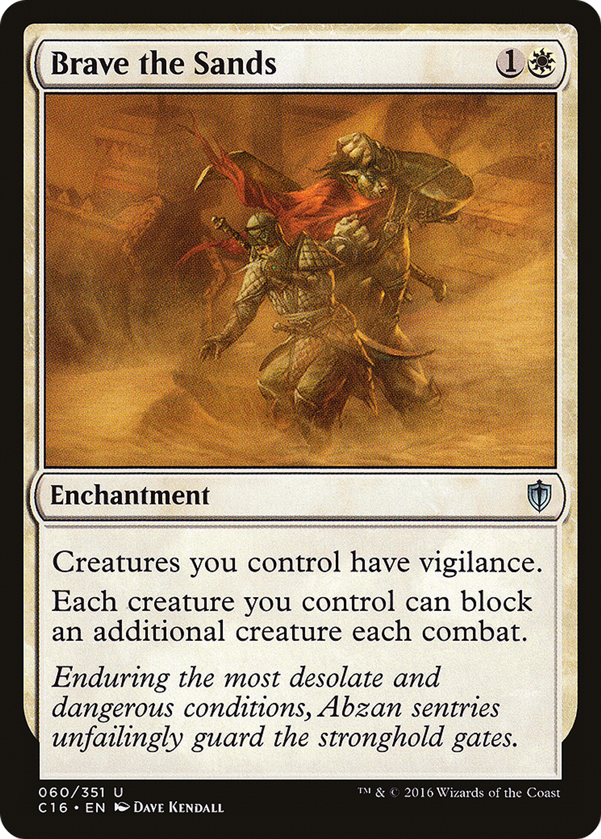 Brave the Sands — Commander 2016 — Magic: The Gathering