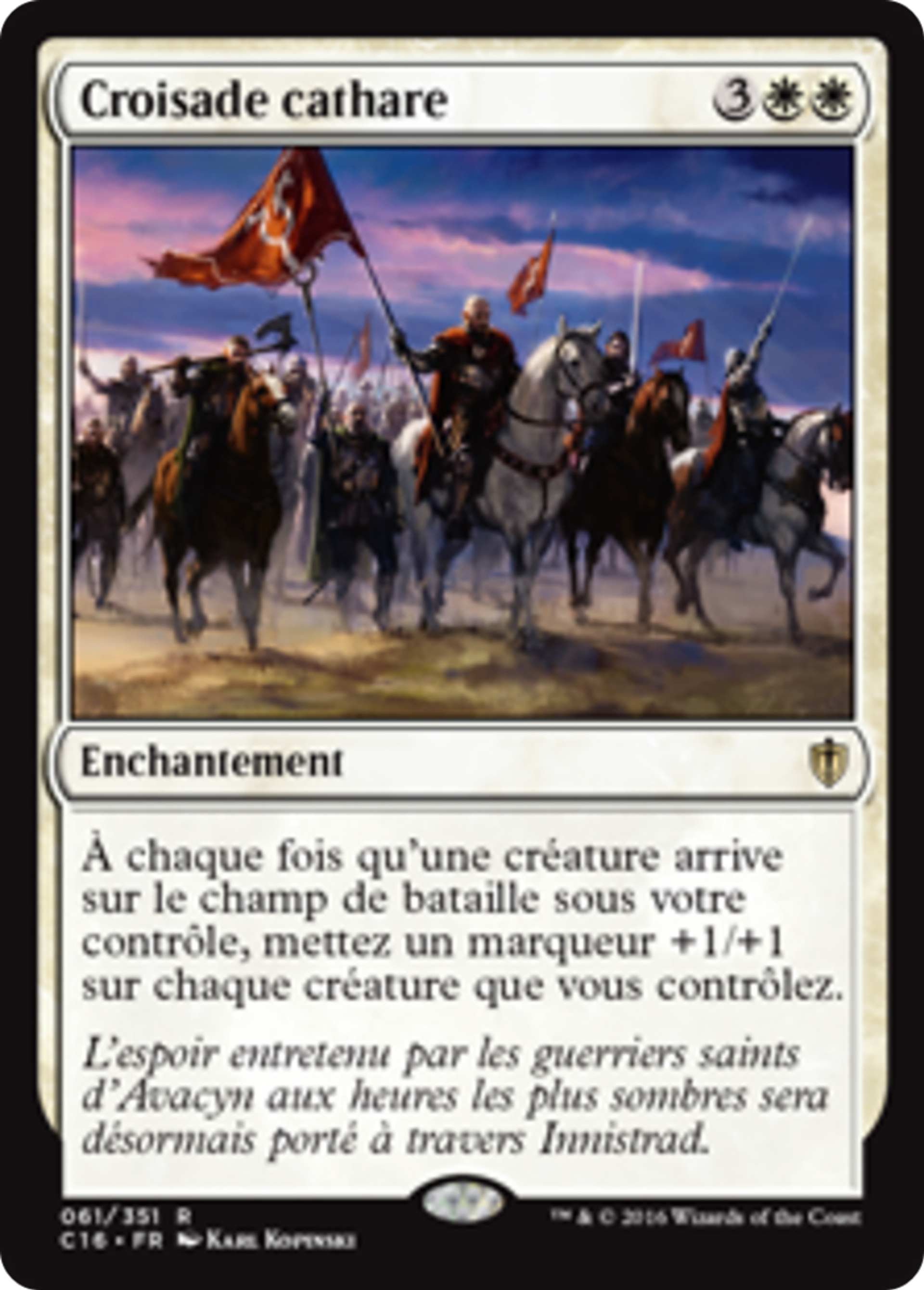 Croisade cathare — Commander 2016 — Magic: The Gathering