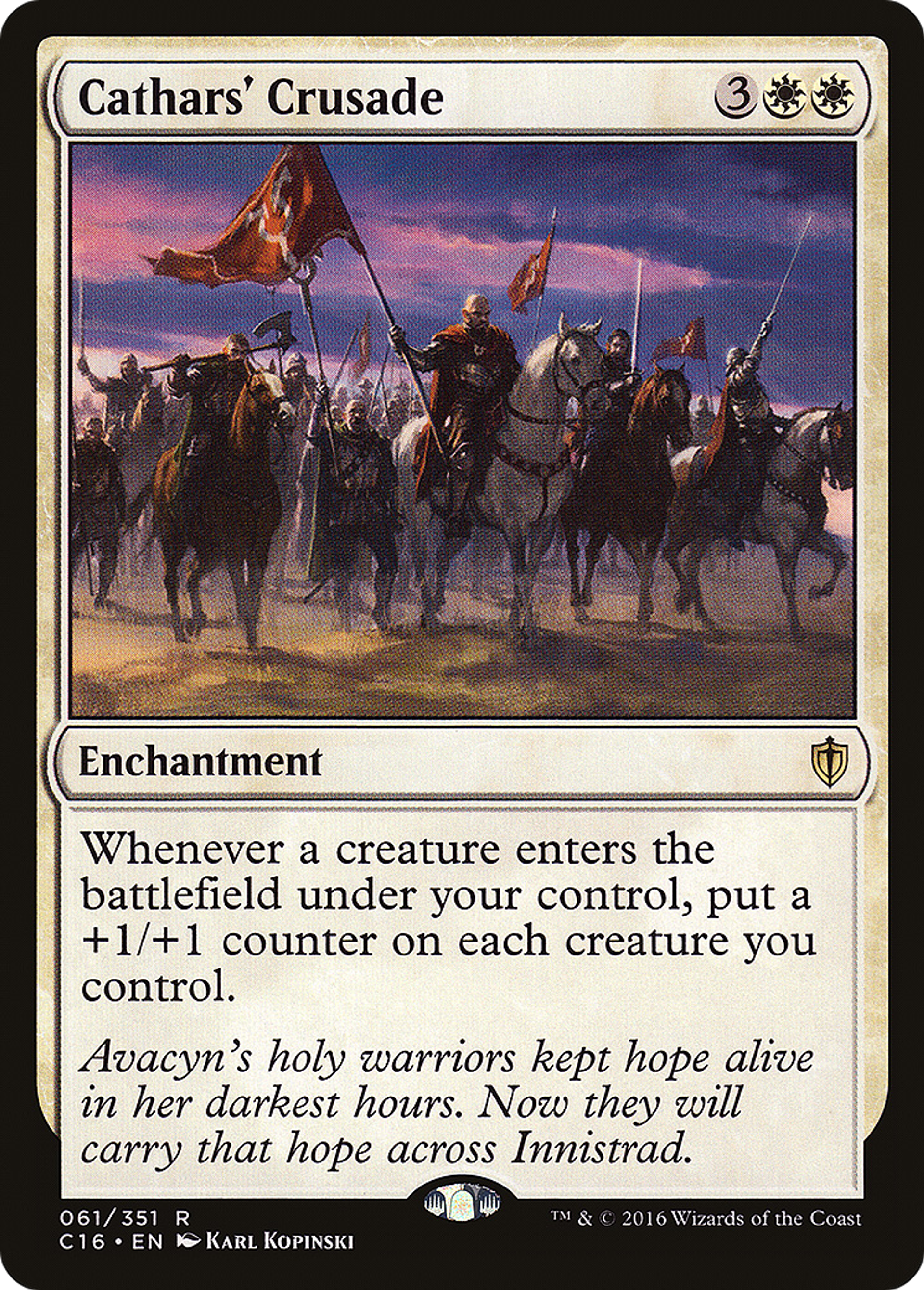 Cathars' Crusade — Commander 2016 — Magic: The Gathering