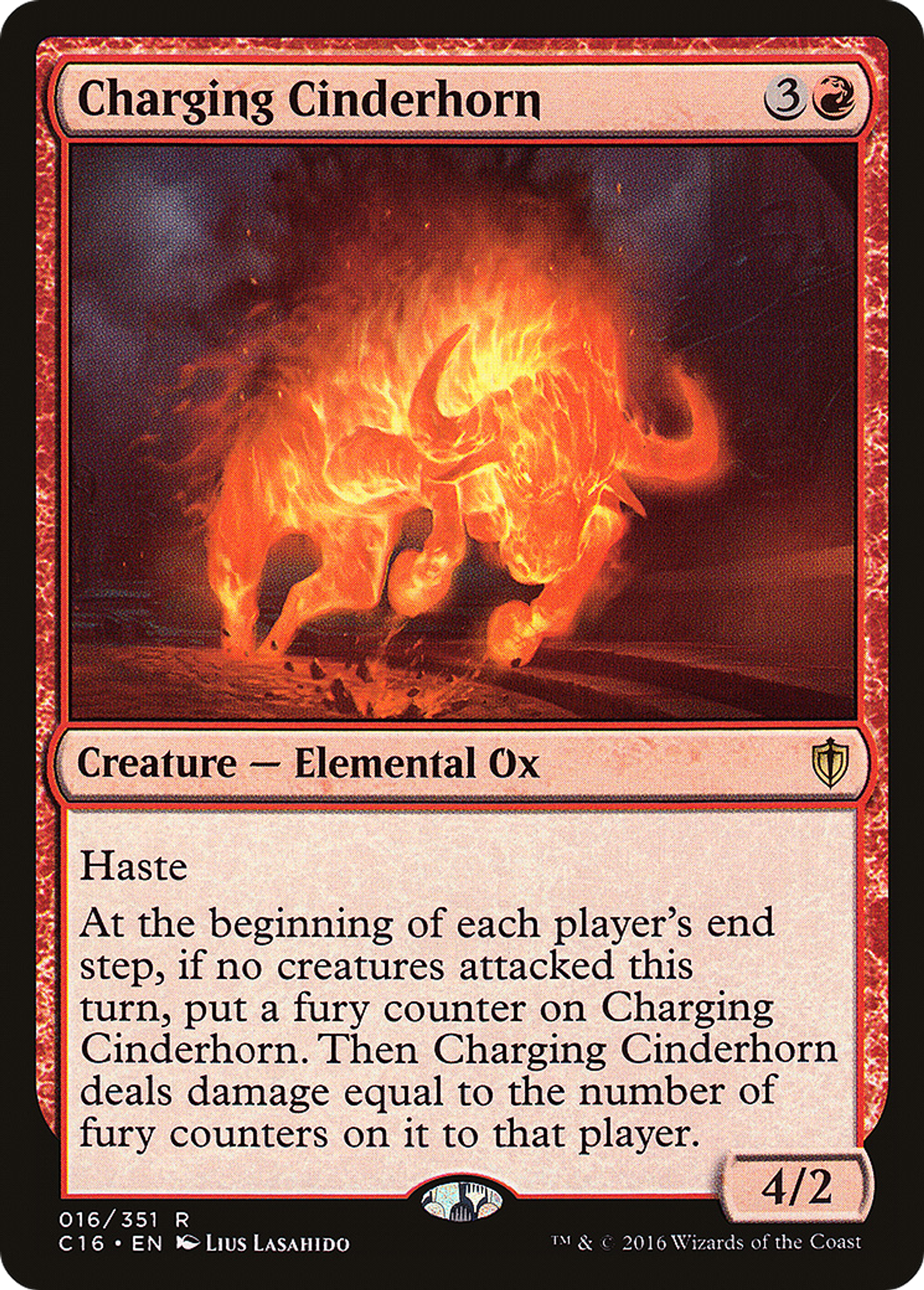 Charging Cinderhorn — Commander 2016 — Magic: The Gathering