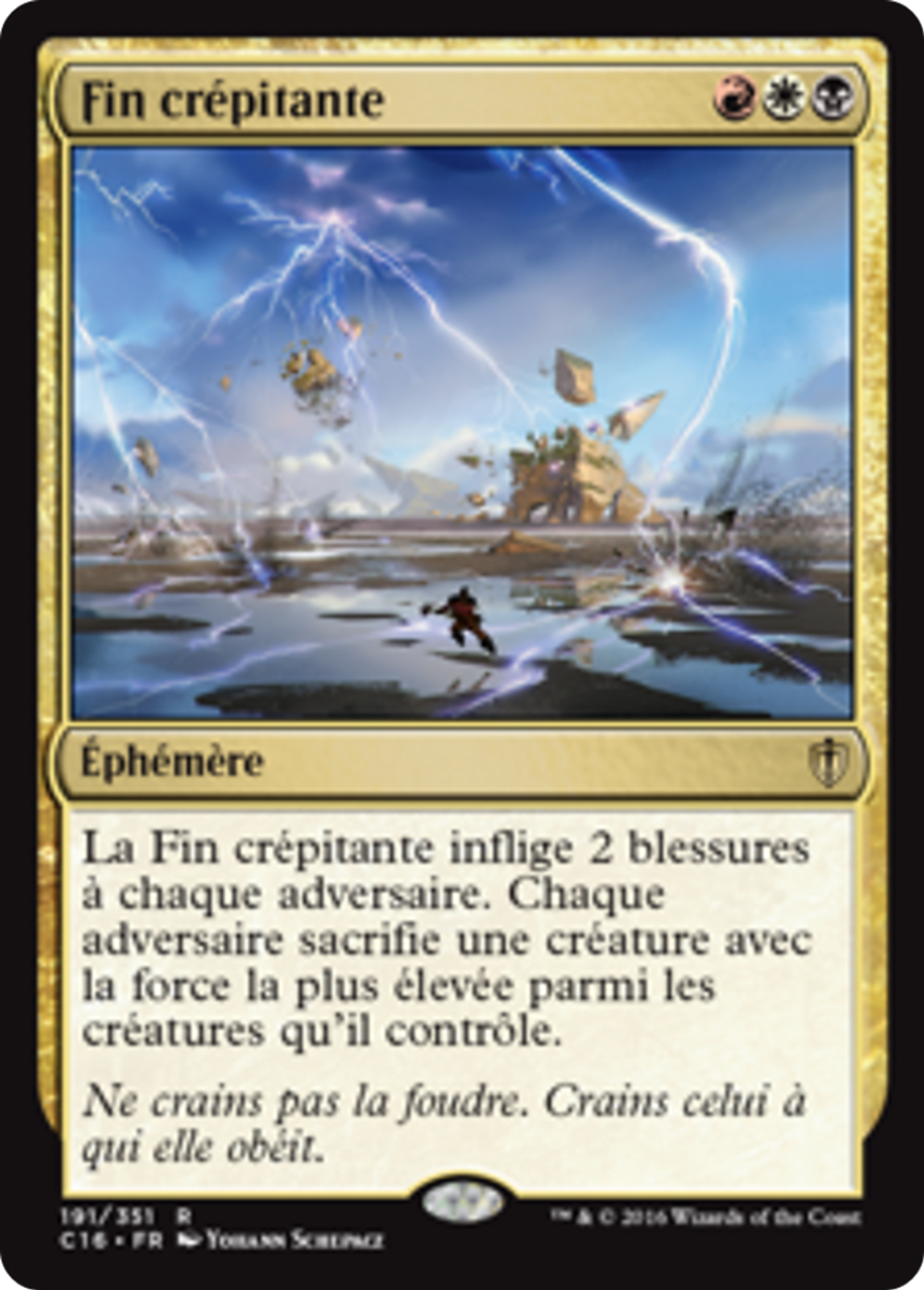Fin crépitante — Commander 2016 — Magic: The Gathering