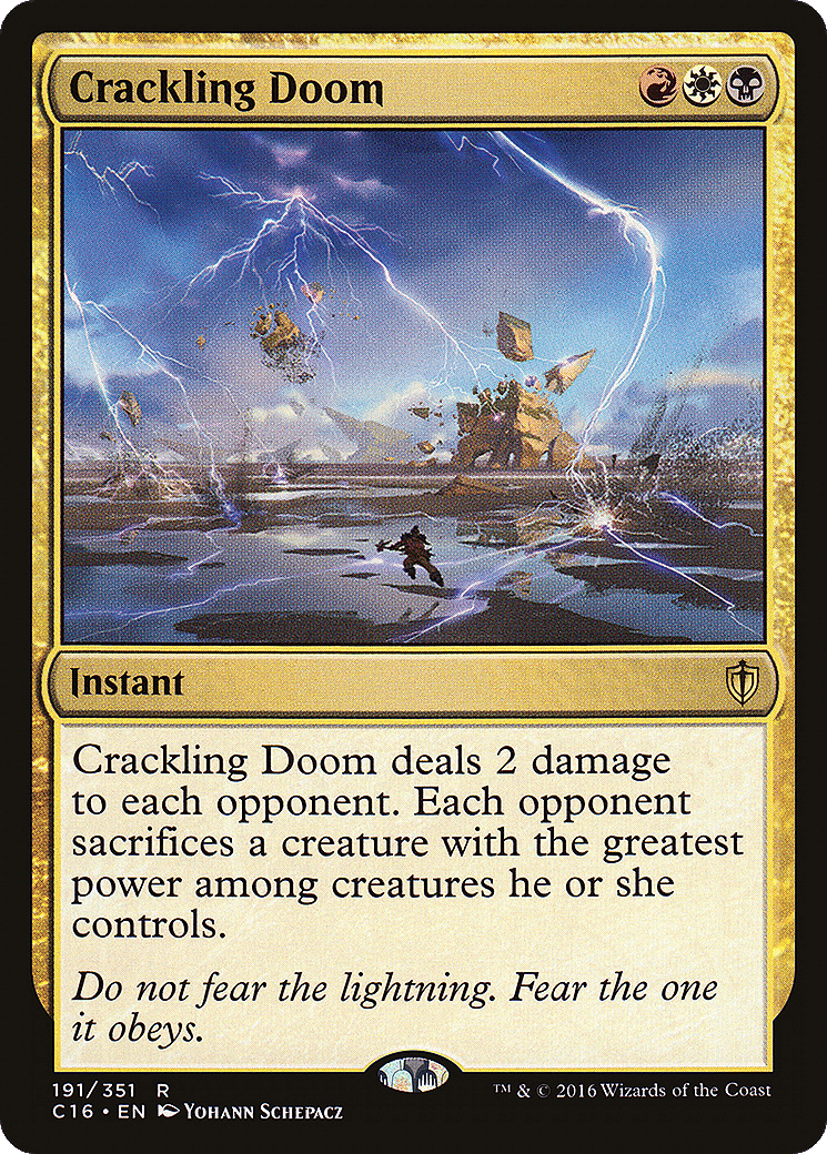 Crackling Doom — Commander 2016 — Magic: The Gathering