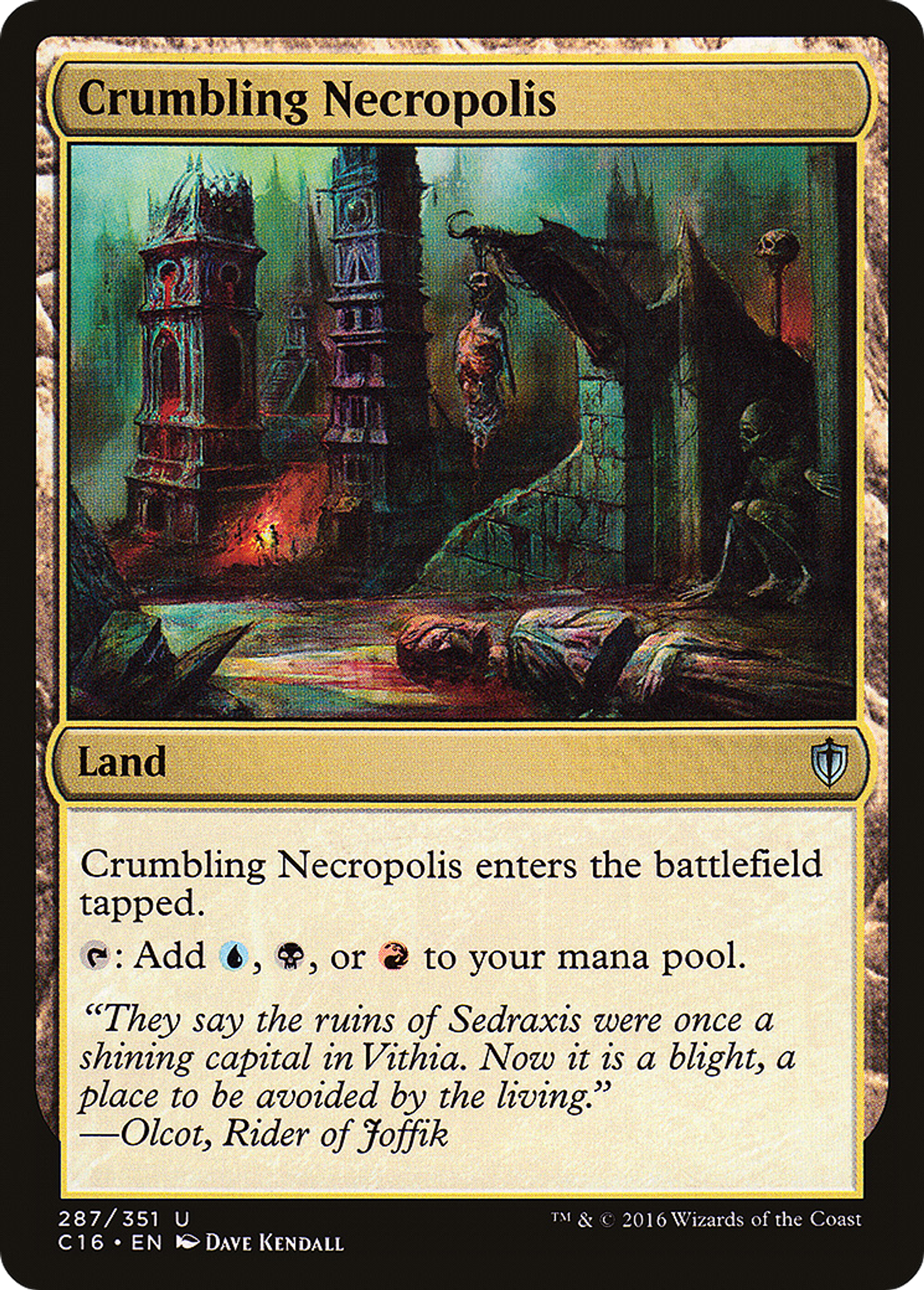 Crumbling Necropolis — Commander 2016 — Magic: The Gathering