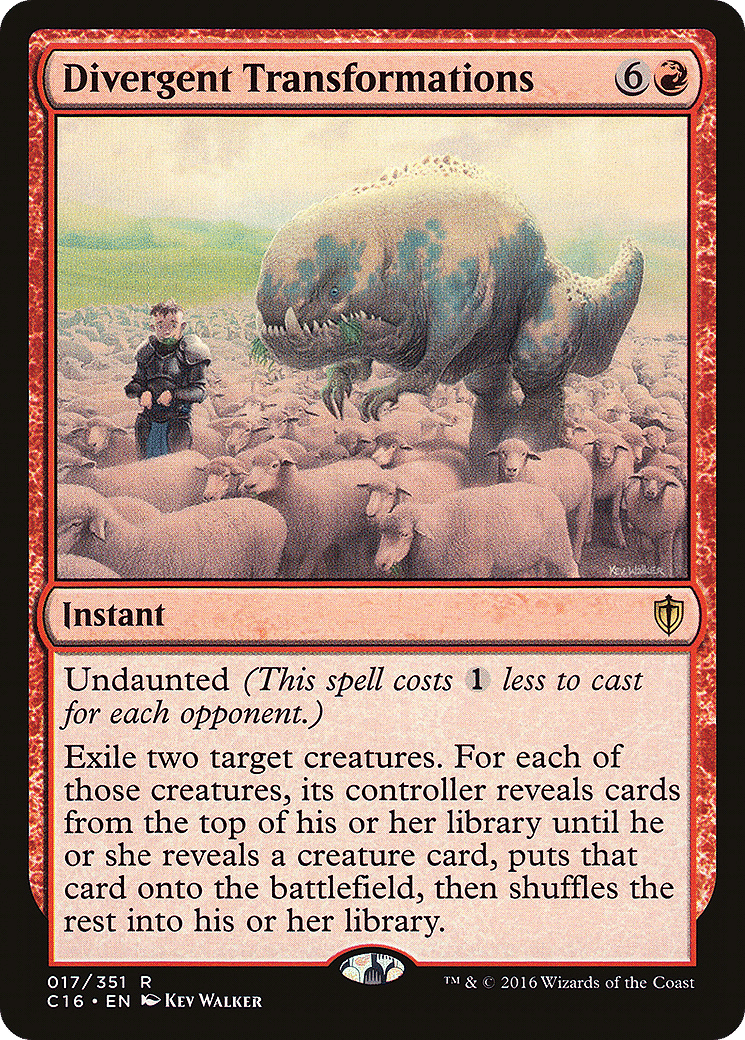 Divergent Transformations — Commander 2016 — Magic: The Gathering