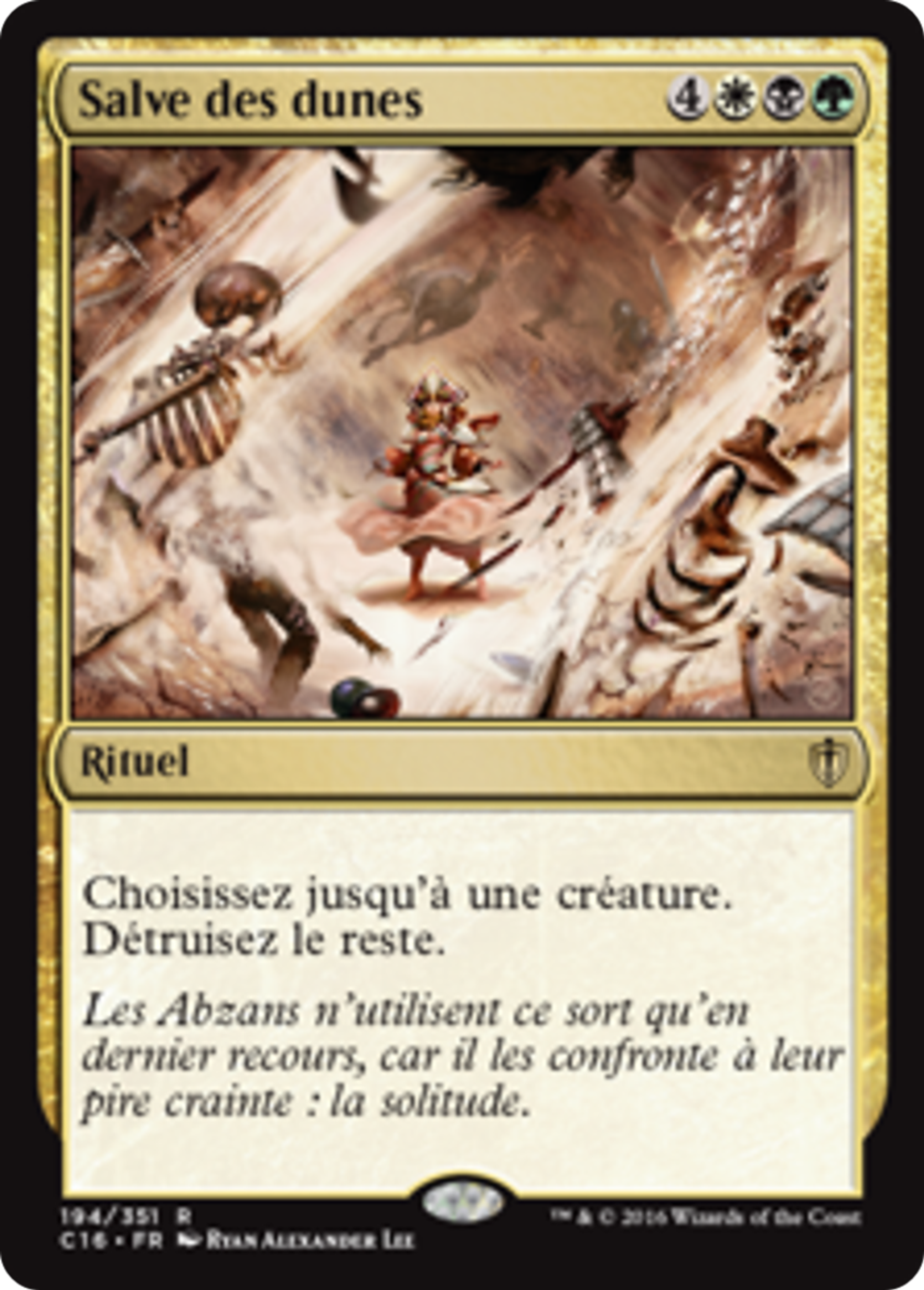 Salve des dunes — Commander 2016 — Magic: The Gathering