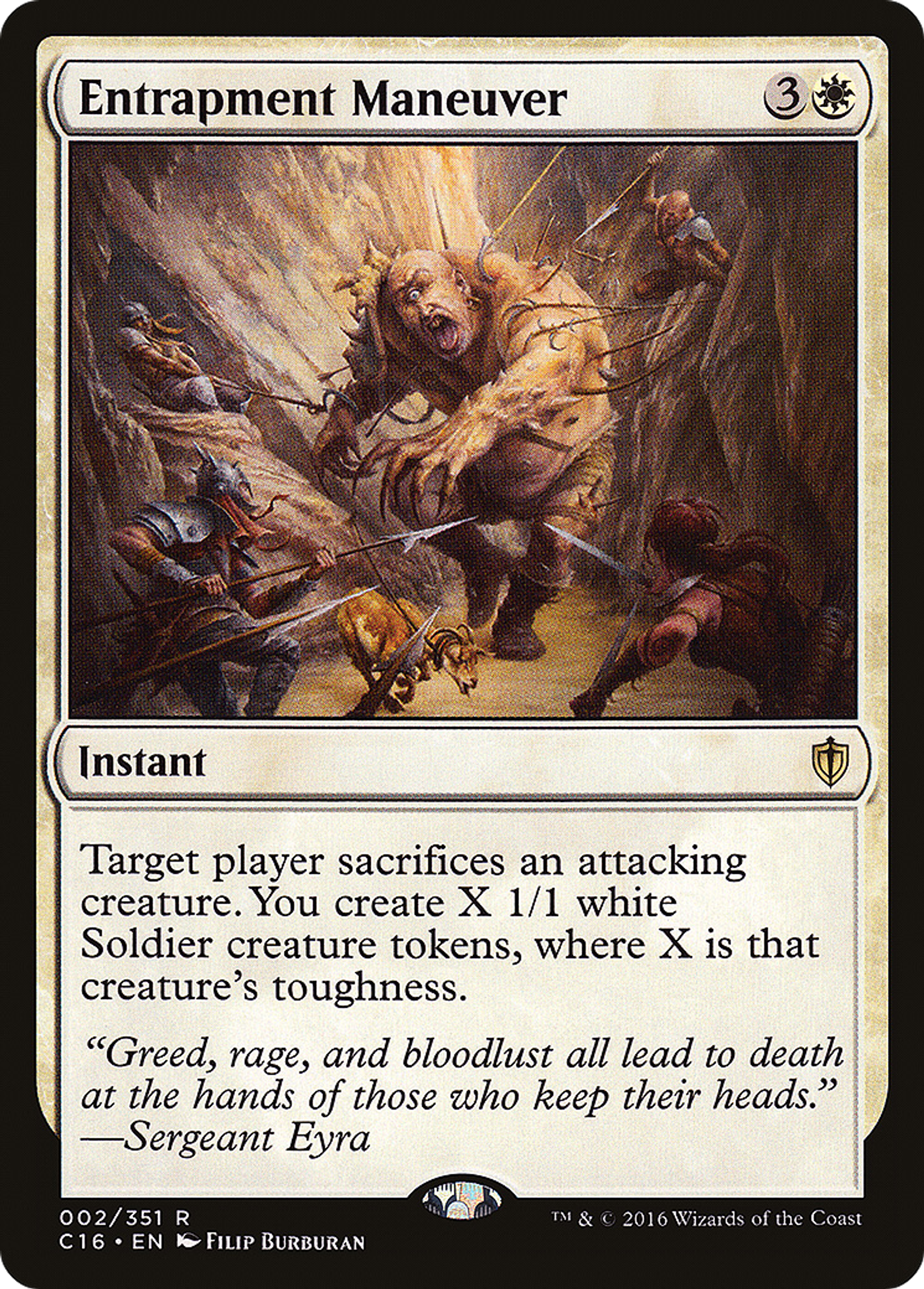 Entrapment Maneuver — Commander 2016 — Magic: The Gathering