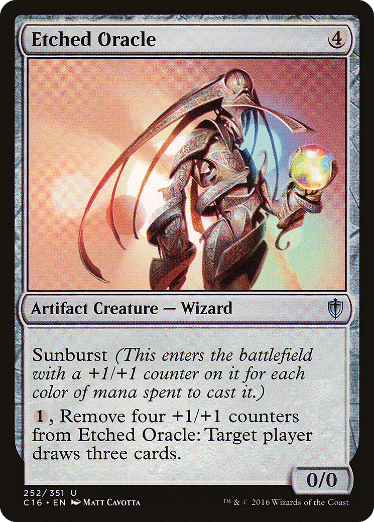 Etched Oracle — Commander 2016 — Magic: The Gathering