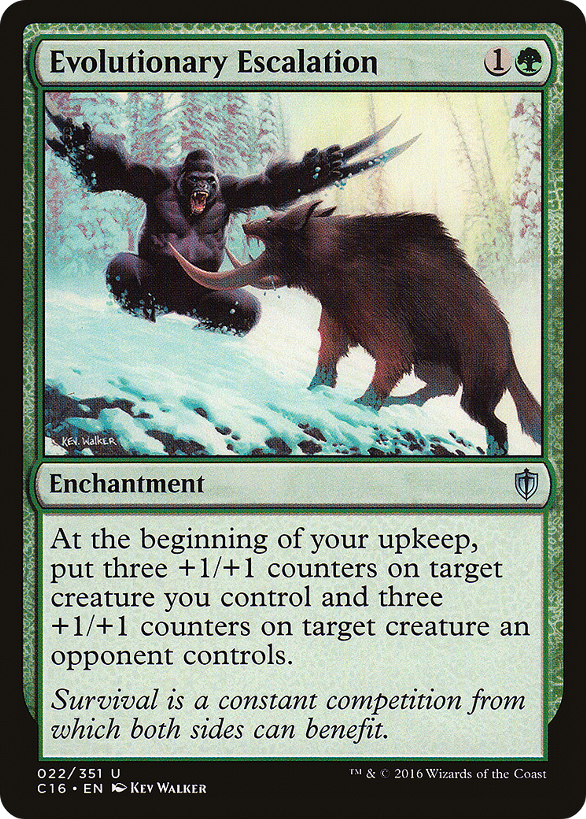 Evolutionary Escalation — Commander 2016 — Magic: The Gathering