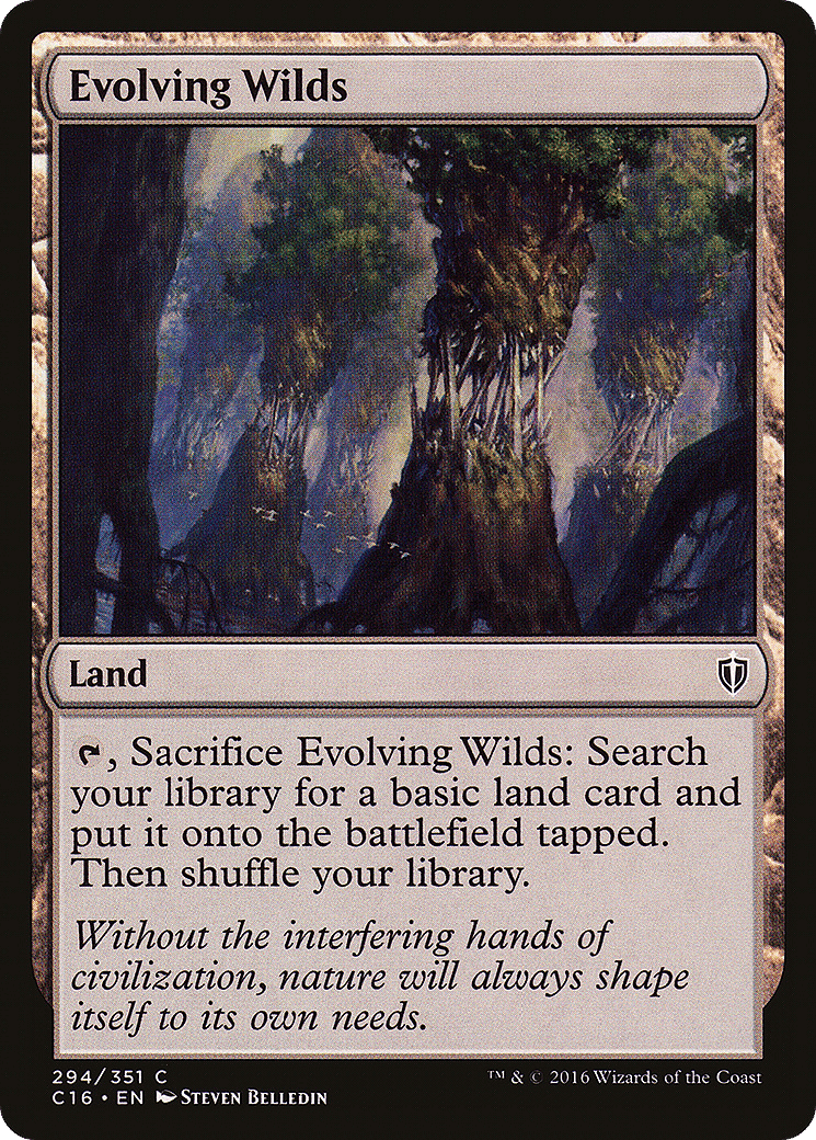 Evolving Wilds — Commander 2016 — Magic: The Gathering