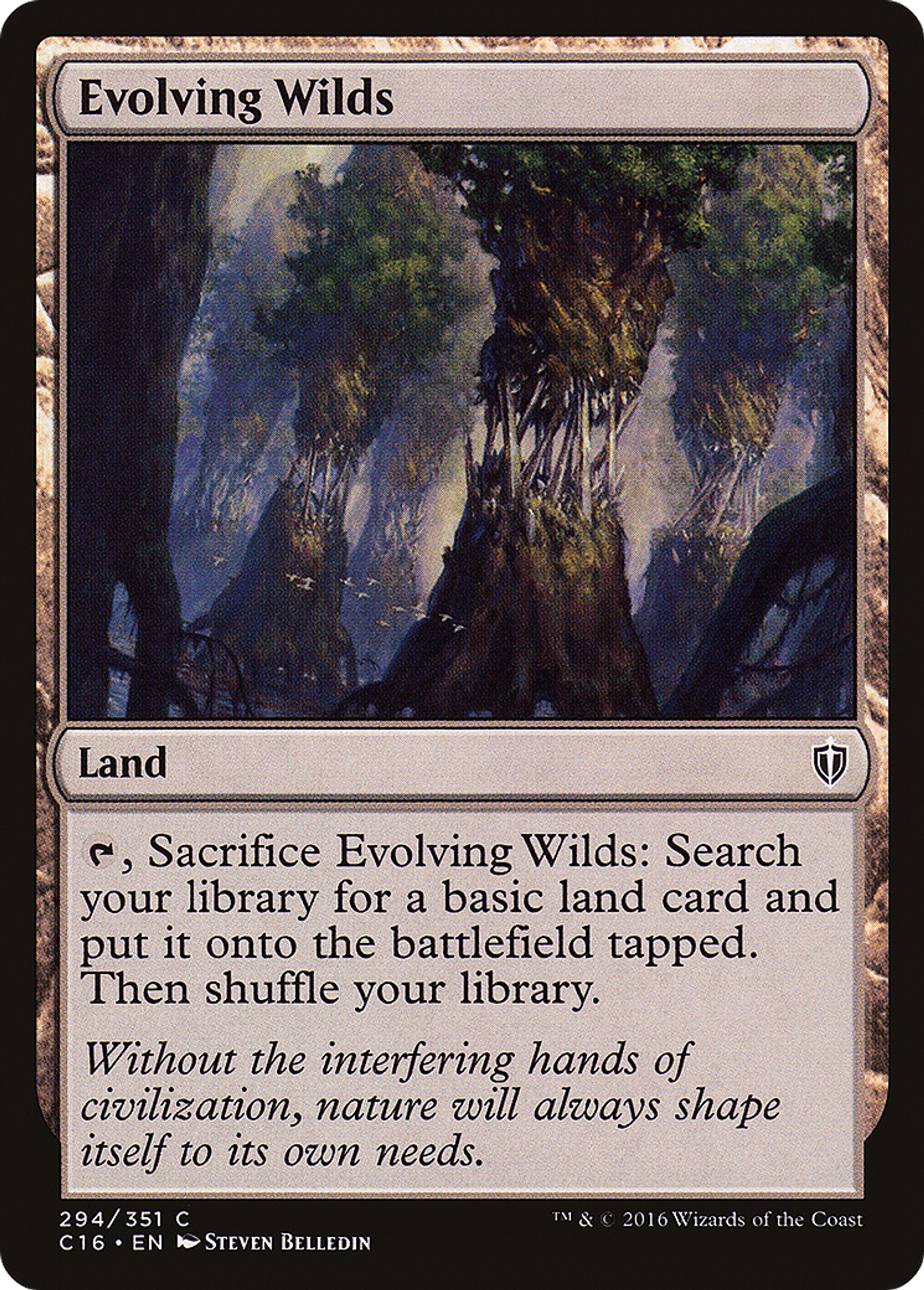 Evolving Wilds — Commander 2016 — Magic: The Gathering