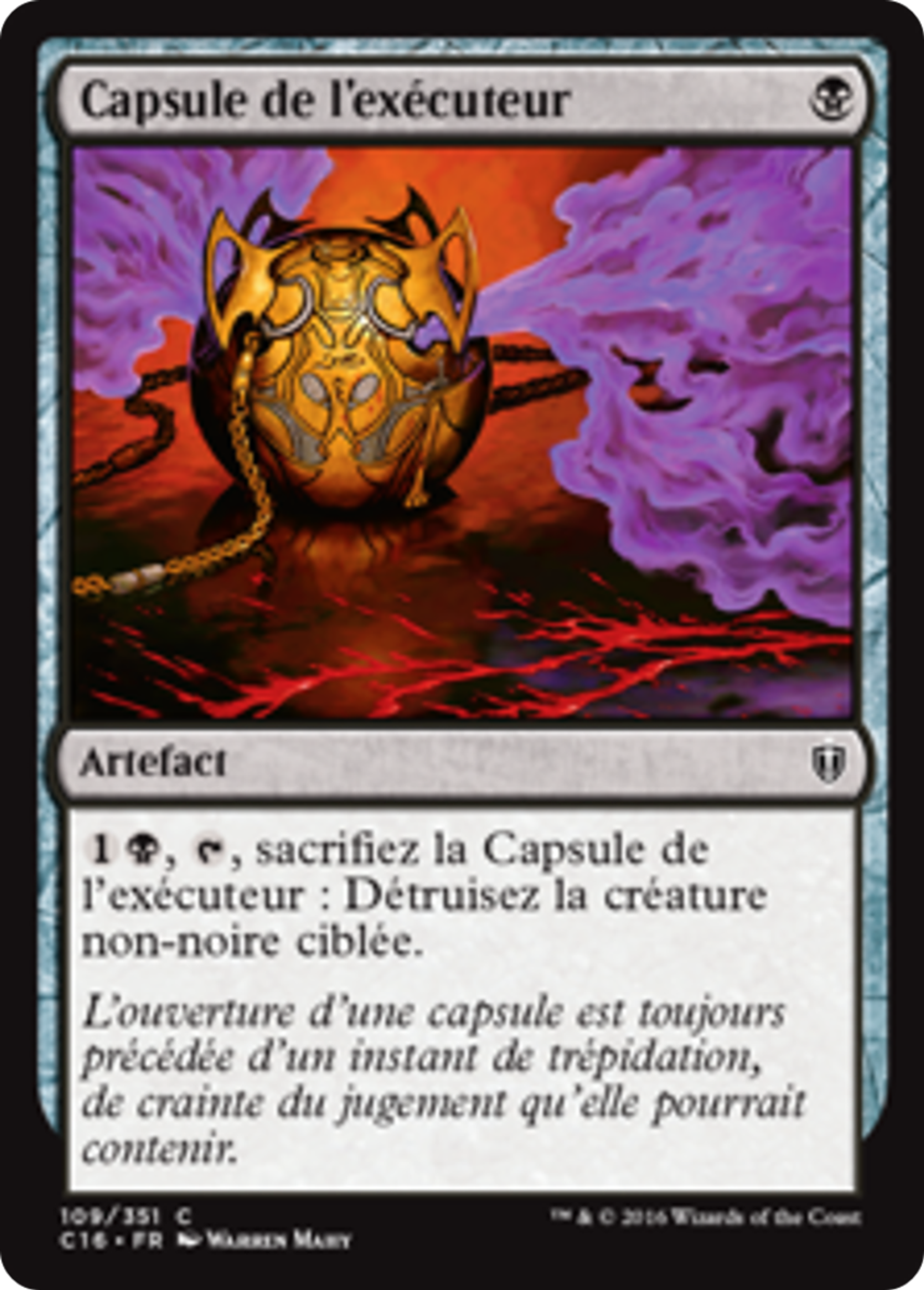Capsule de l'exécuteur — Commander 2016 — Magic: The Gathering