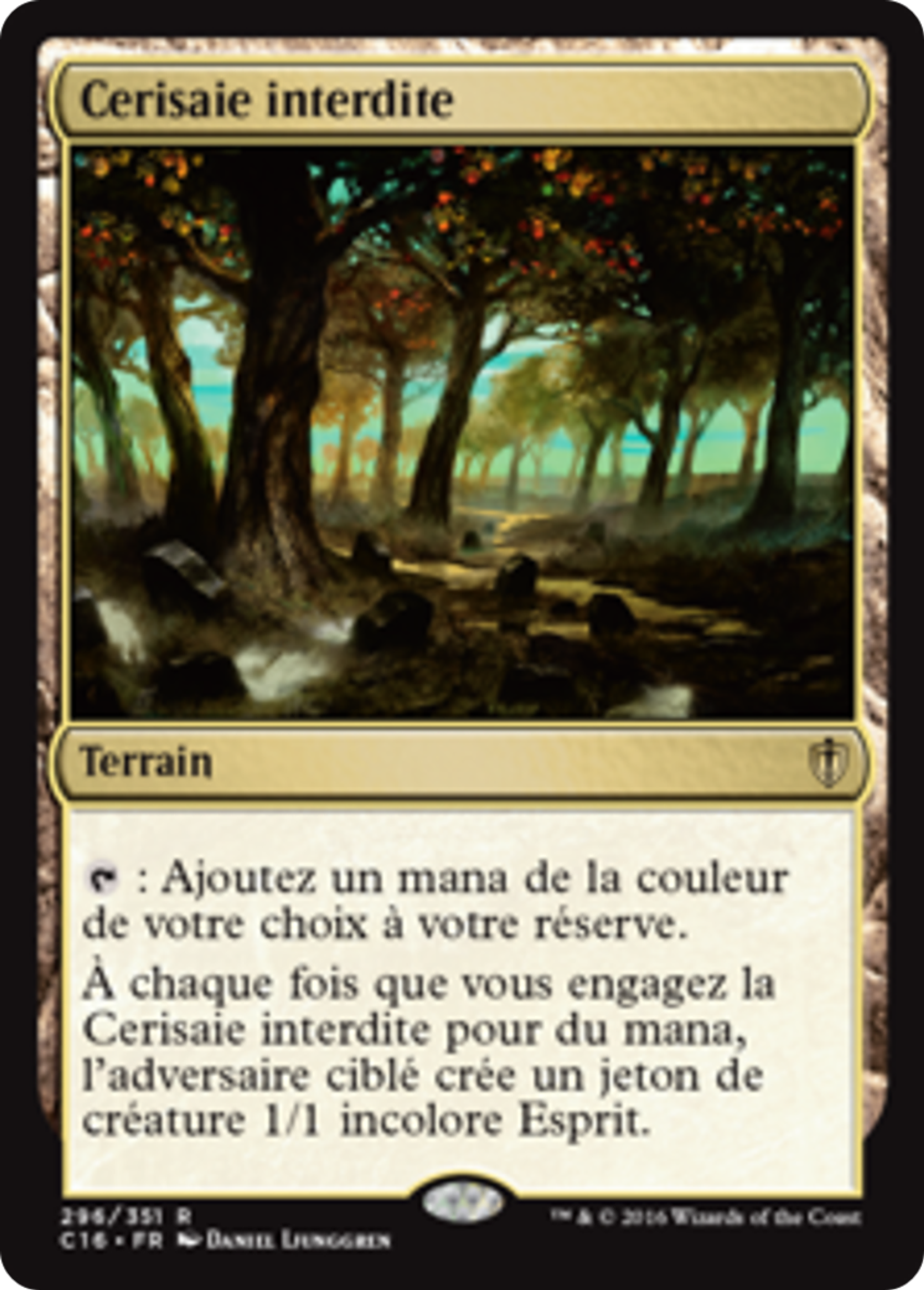 Cerisaie interdite — Commander 2016 — Magic: The Gathering