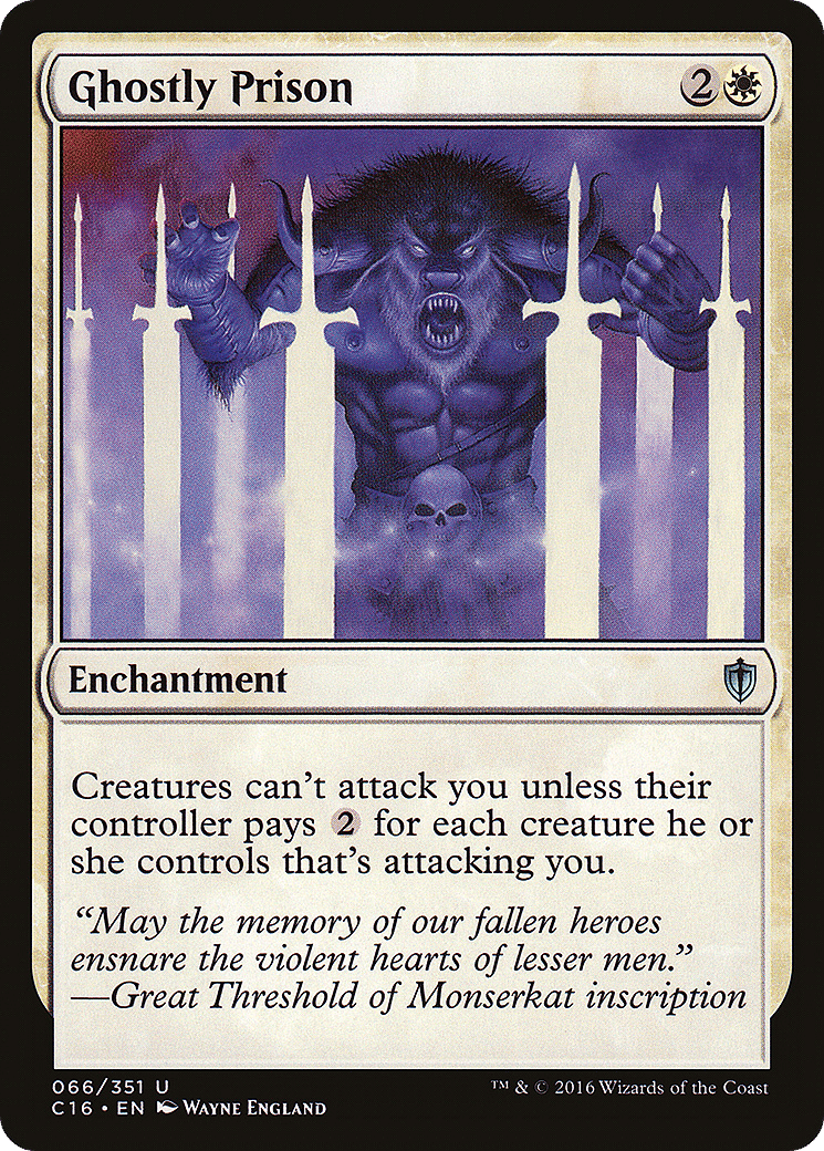 Ghostly Prison — Commander 2016 — Magic: The Gathering