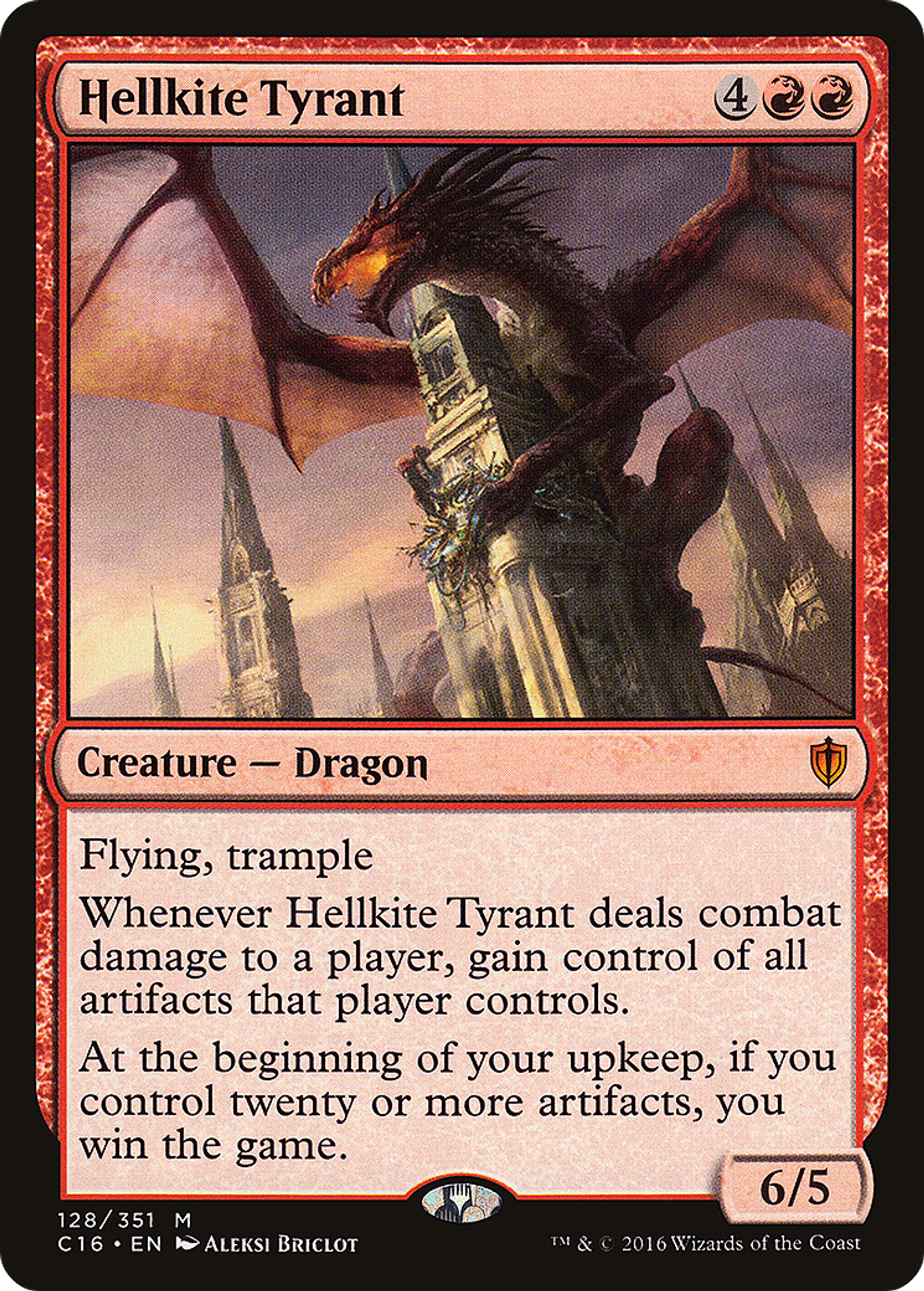 Hellkite Tyrant — Commander 2016 — Magic: The Gathering