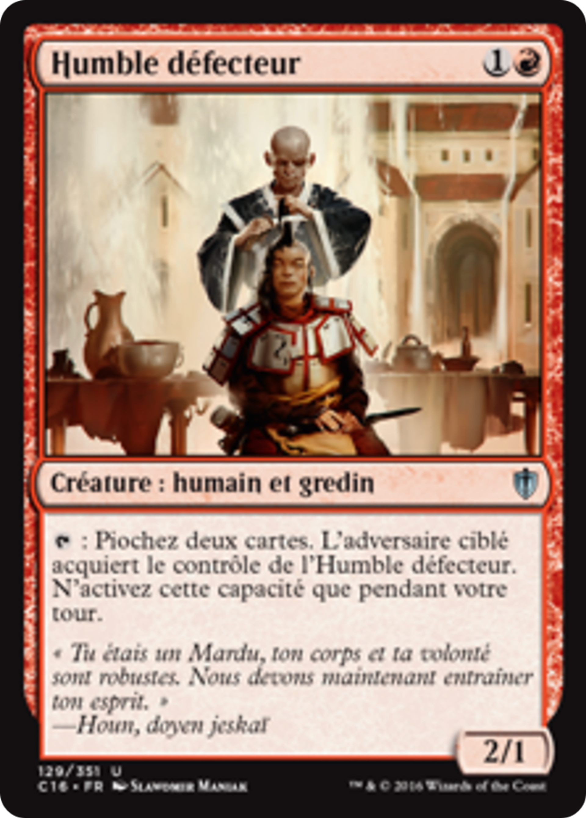 Humble défecteur — Commander 2016 — Magic: The Gathering