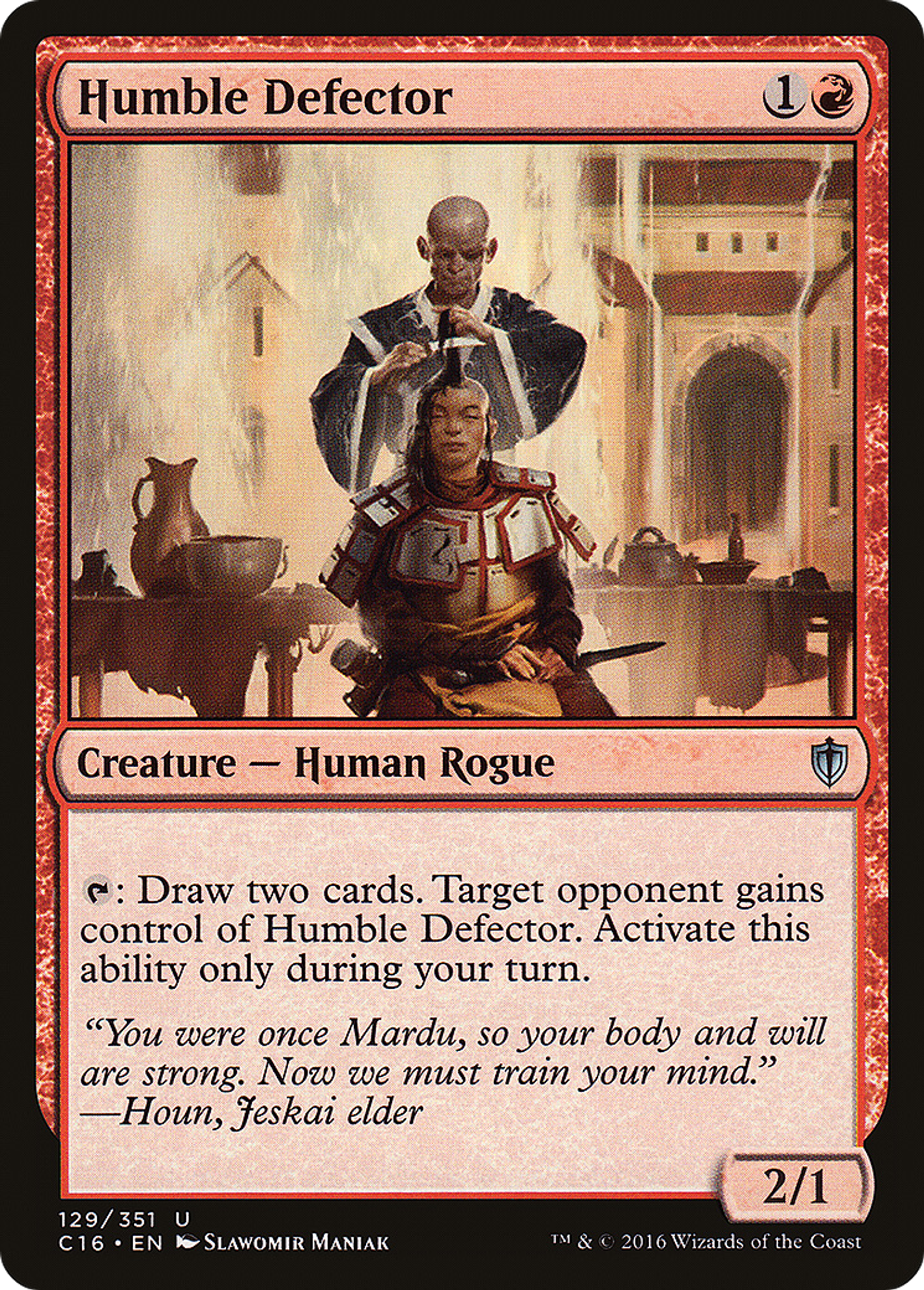 Humble Defector — Commander 2016 — Magic: The Gathering